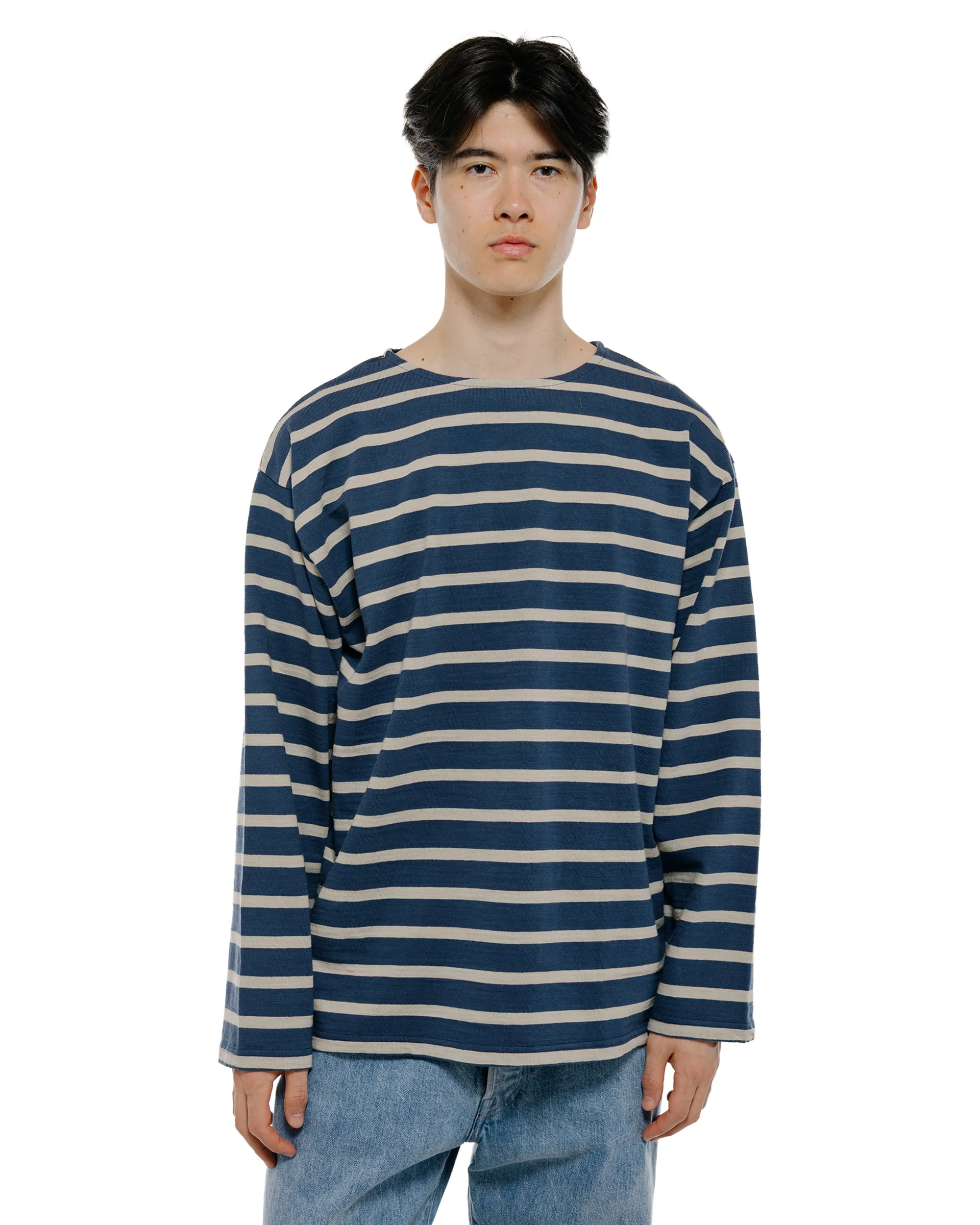 Phigvel Basque Shirts Sepia Blue/S. Beige sold by Lost & Found product image thumbnail 2