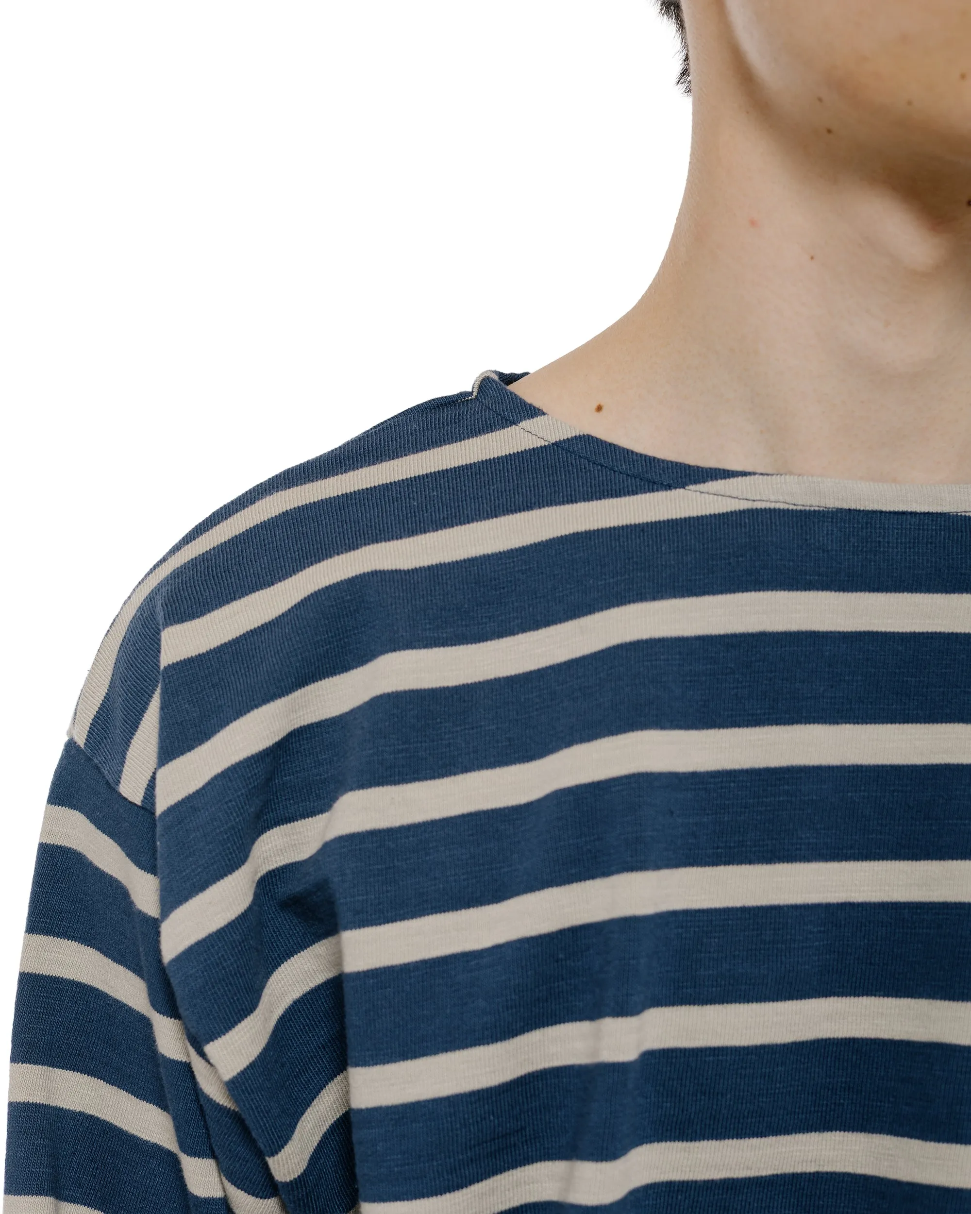 Phigvel Basque Shirts Sepia Blue/S. Beige sold by Lost & Found product image thumbnail 3