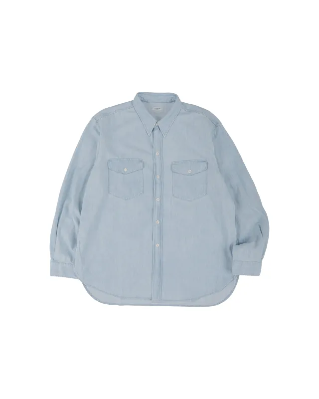 Phigvel Workaday Shirt Ice Blue (Faded) made by Lost & Found