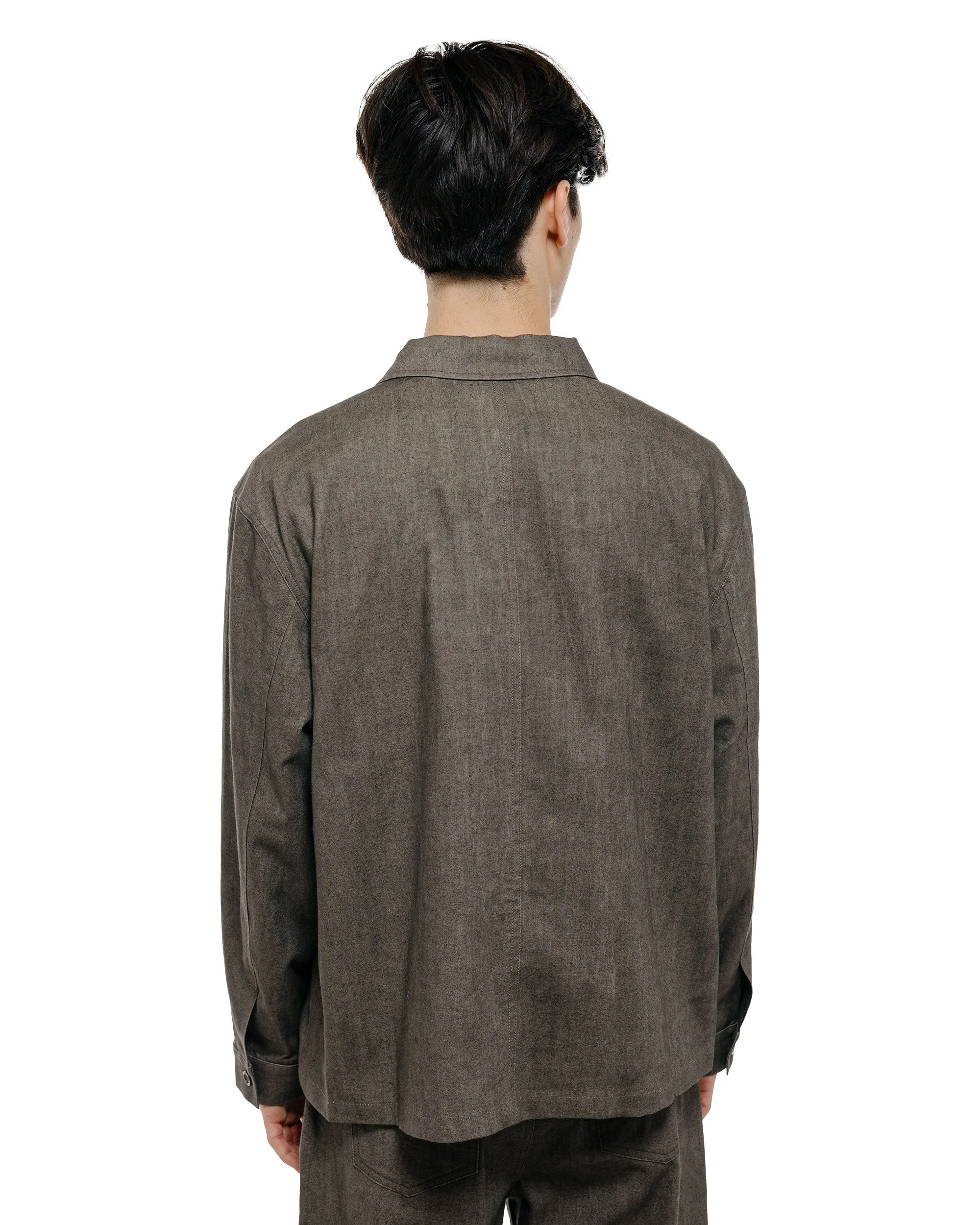 Amomento Linen Pocket Jacket Brown sold by Lost & Found product image thumbnail 4