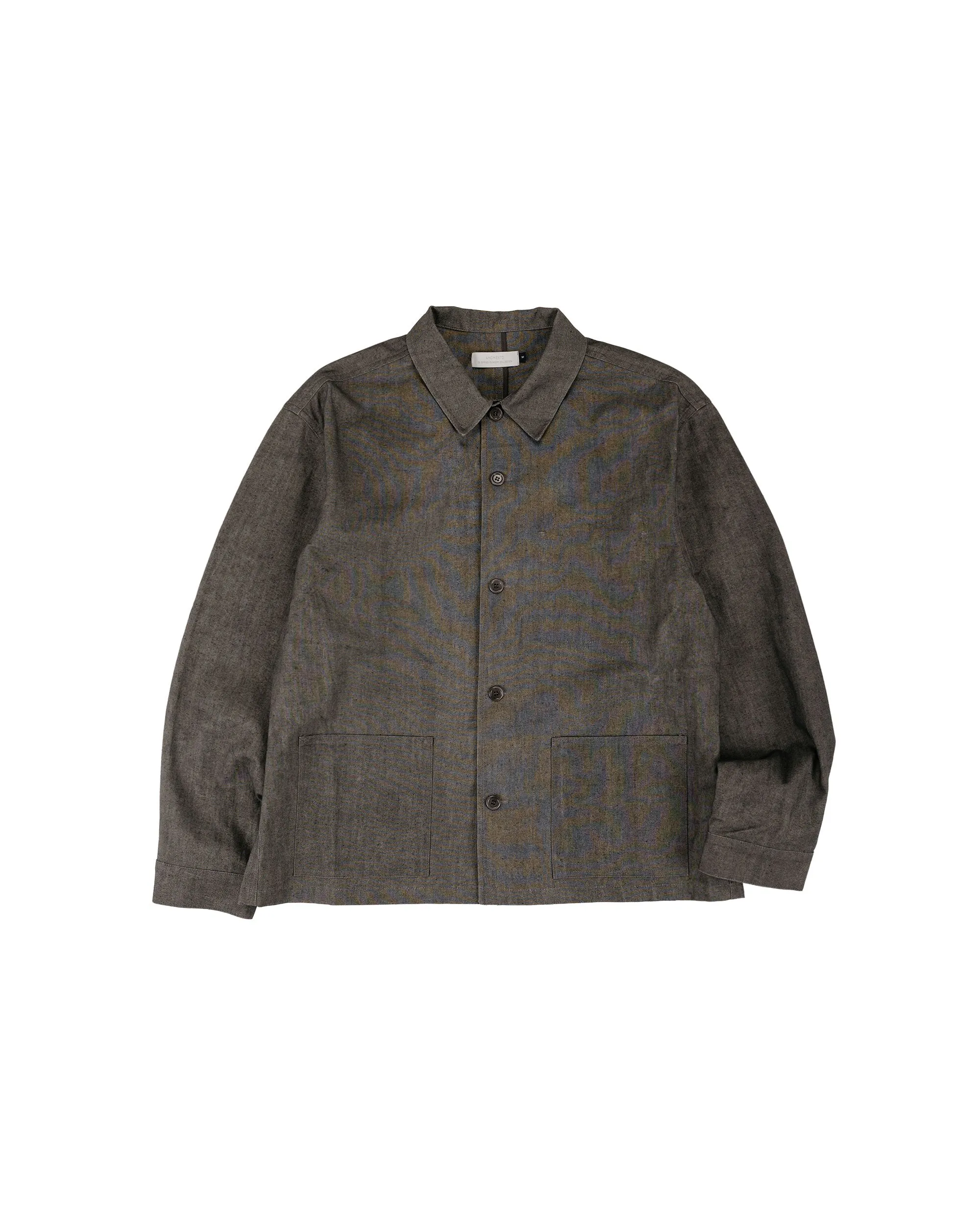 Amomento Linen Pocket Jacket Brown sold by Lost & Found