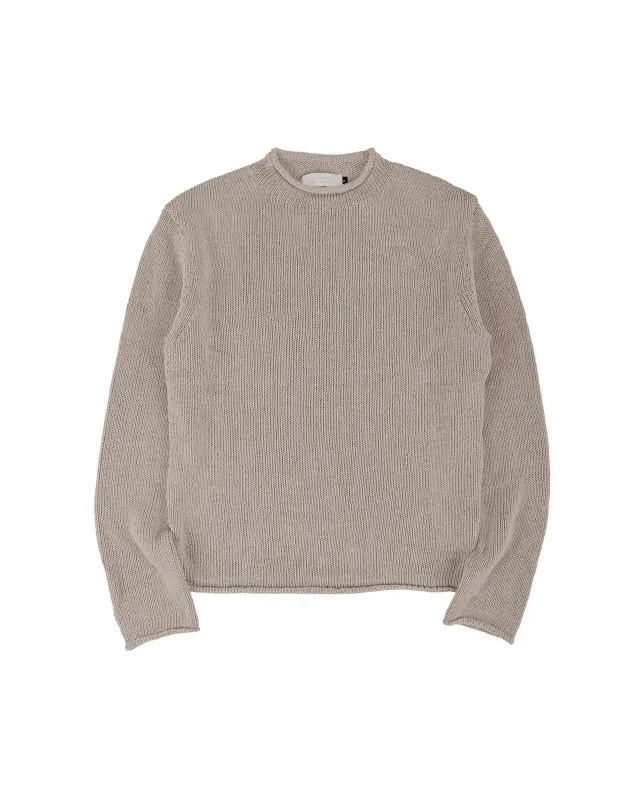 Amomento Paper Yarn Pullover Beige made by Amomento
