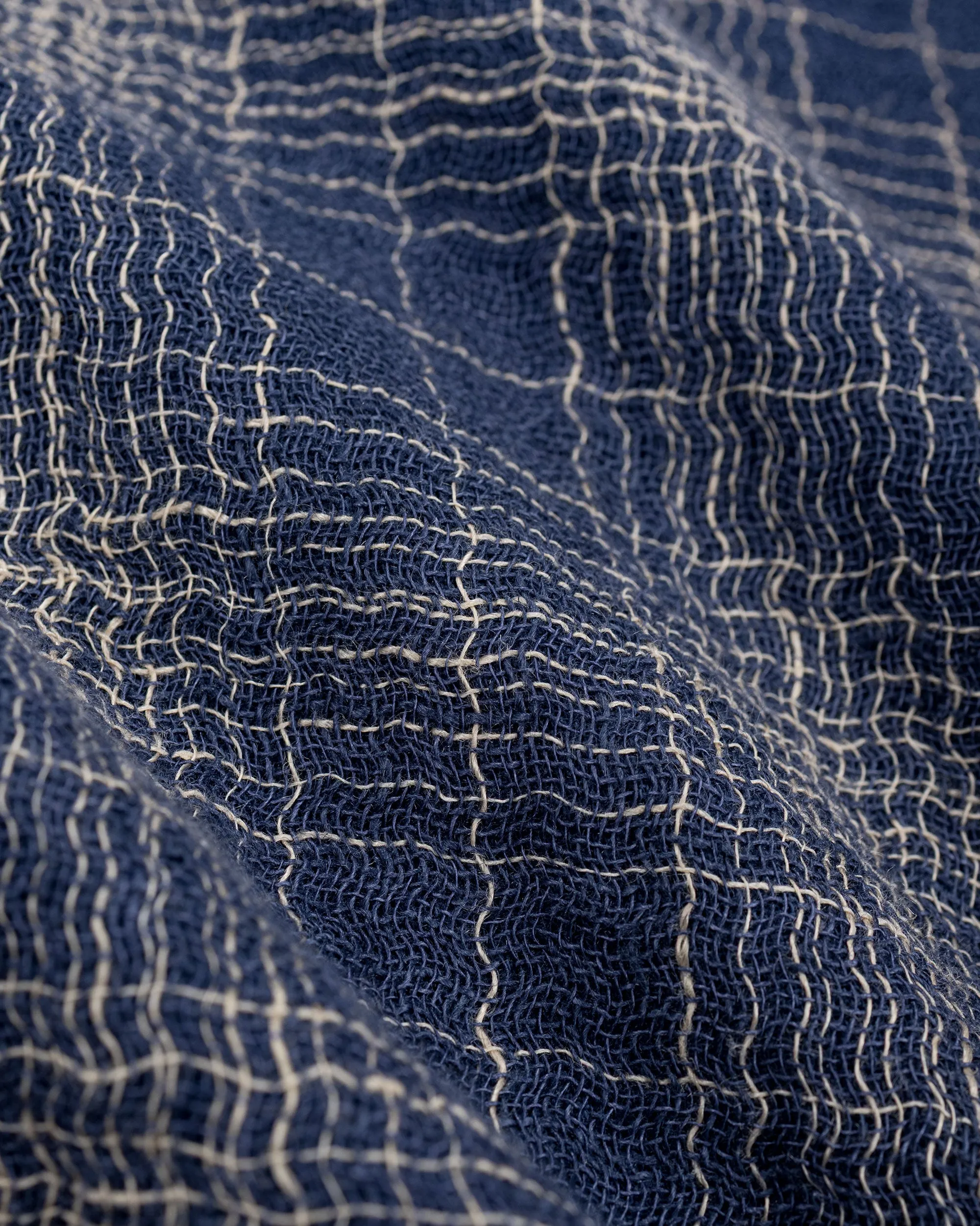 Corridor Wavy Linen SS Navy sold by Lost & Found product image thumbnail 4
