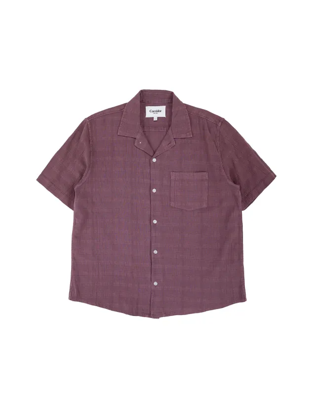 Corridor Washed Dobby SS Purple made by Corridor