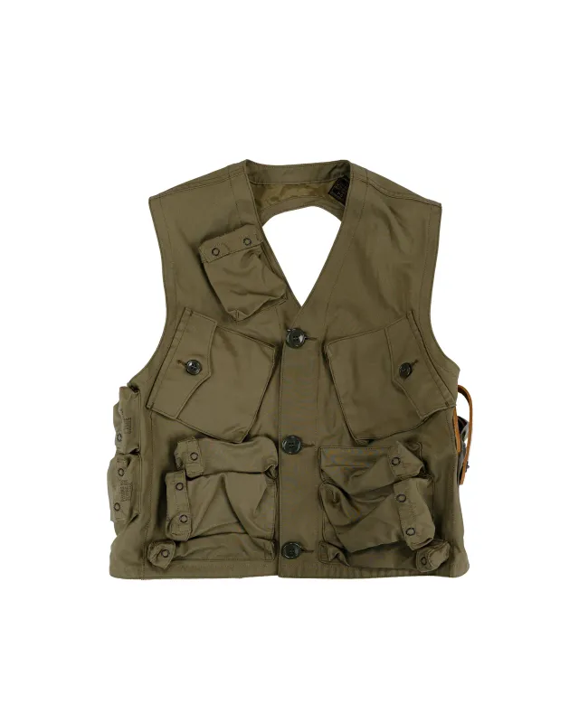 The Real McCoy's MJ26015 Type C-1 Vest, Emergency Sustenance Vest Olive made by The Real McCoy's