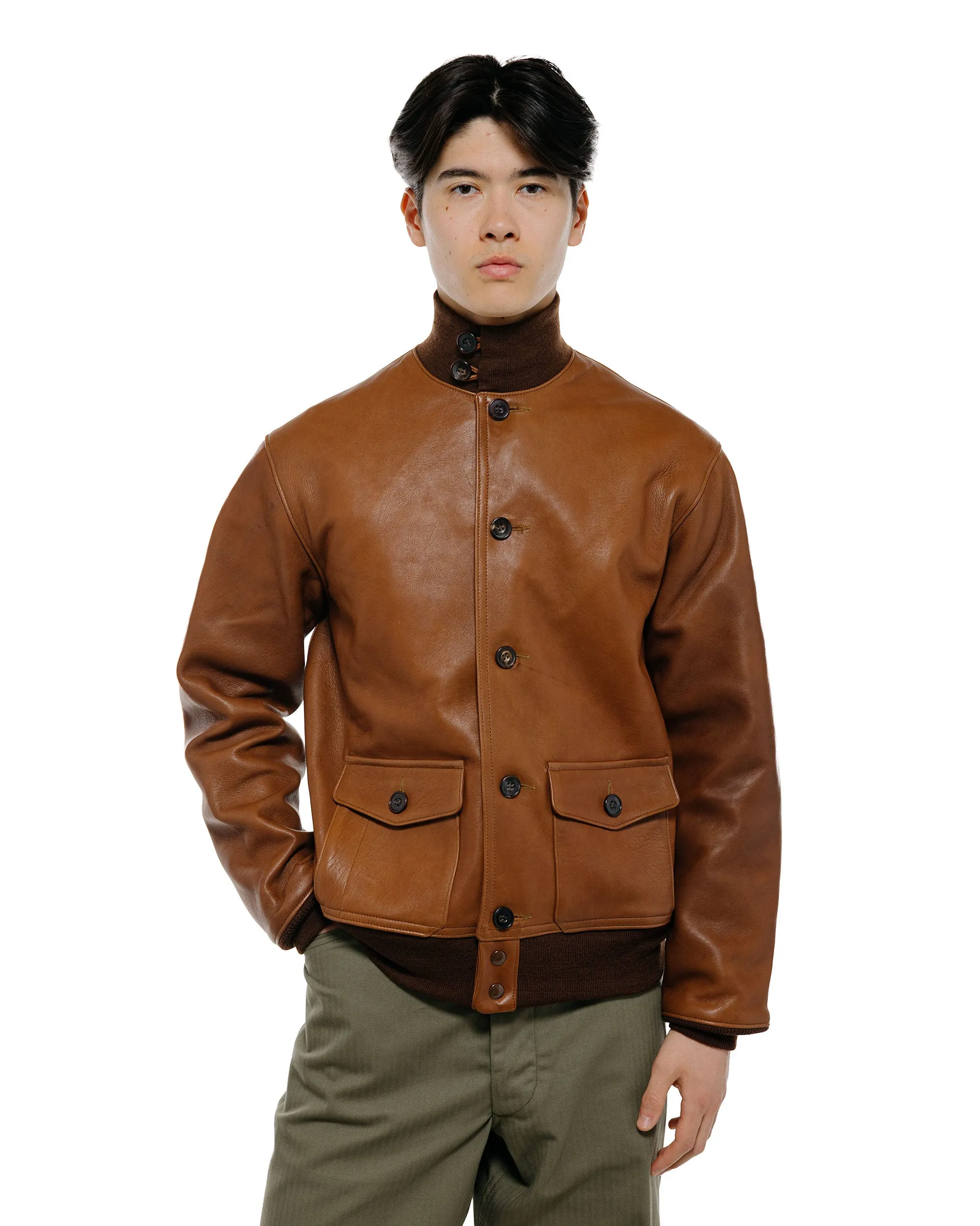 The Real McCoy's MJ24101 Type A-1 Real McCoy Mfg. Co. / Sheepskin Russet Brown sold by Lost & Found product image thumbnail 2