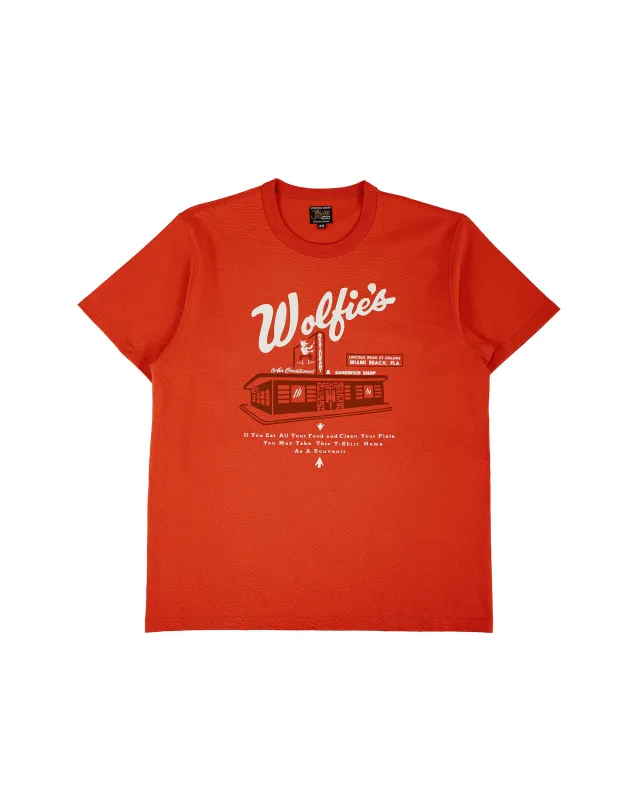 The Real McCoy's MC26039 Joe Mccoy Tee / Where Else But... Wolfie's Cherry made by The Real McCoy's