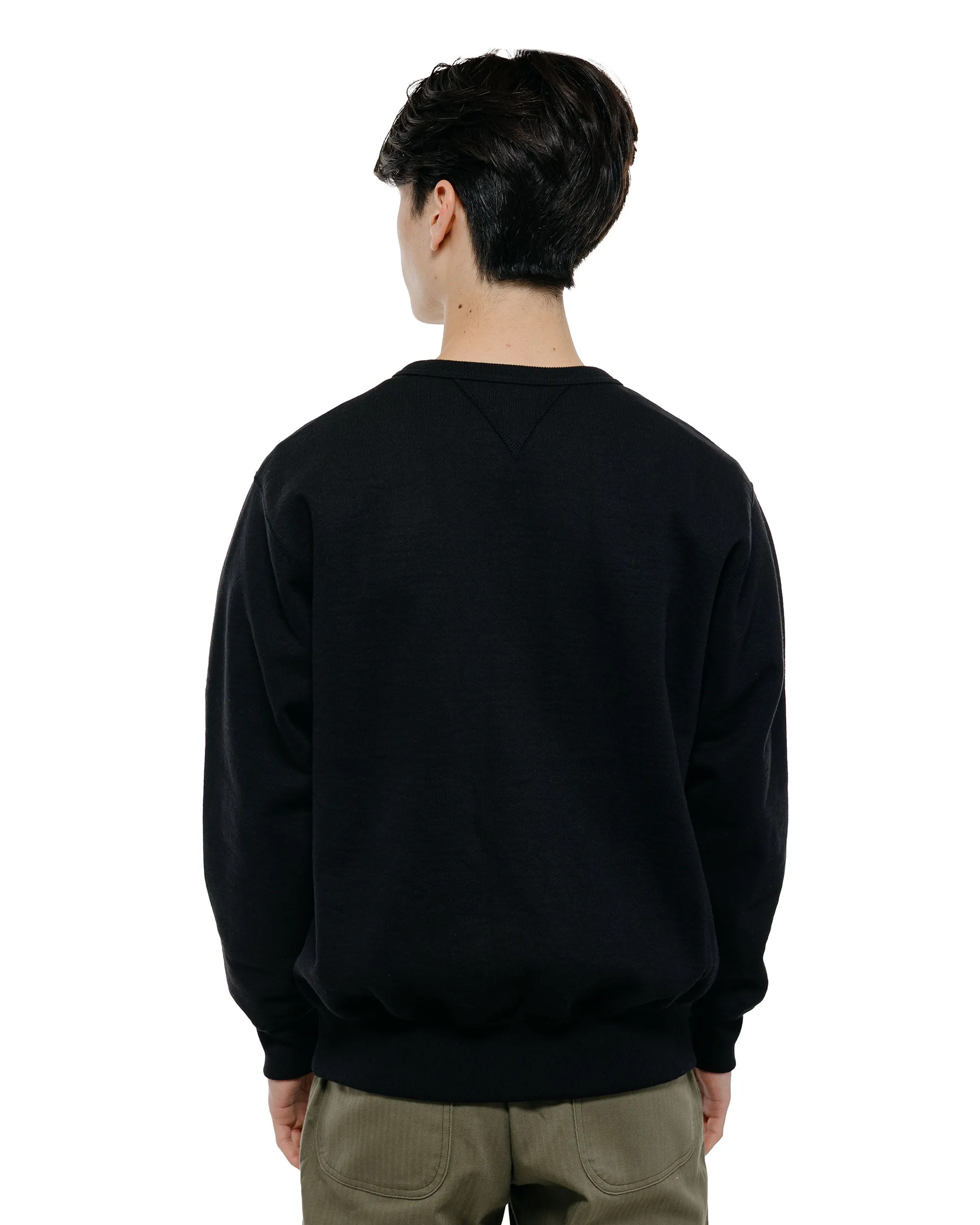 The Real McCoy's MC25104 12oz. Ball Park Crewneck Sweatshirt Black sold by Lost & Found product image thumbnail 4