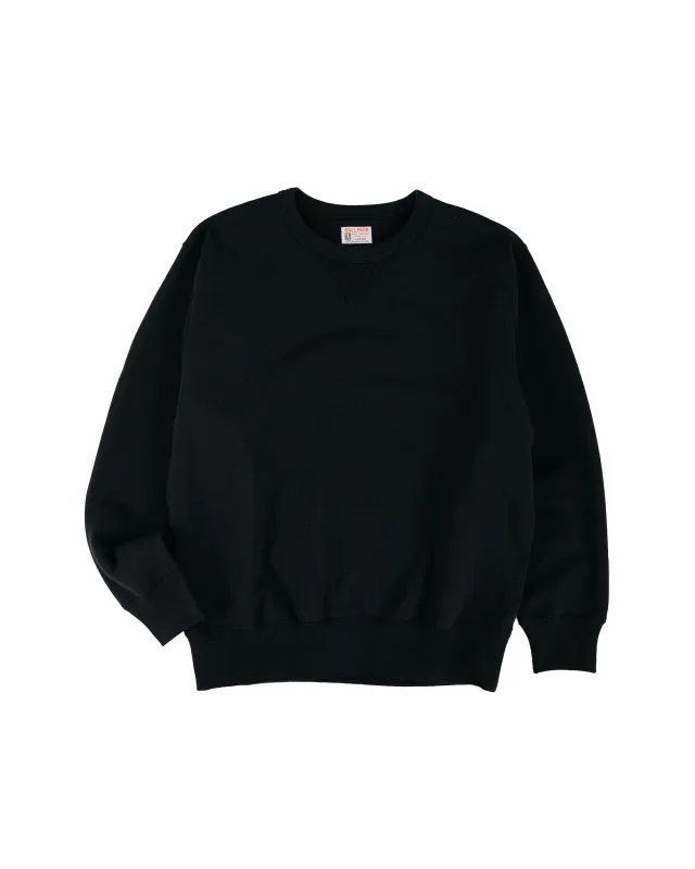 The Real McCoy's MC25104 12oz. Ball Park Crewneck Sweatshirt Black made by The Real McCoy's