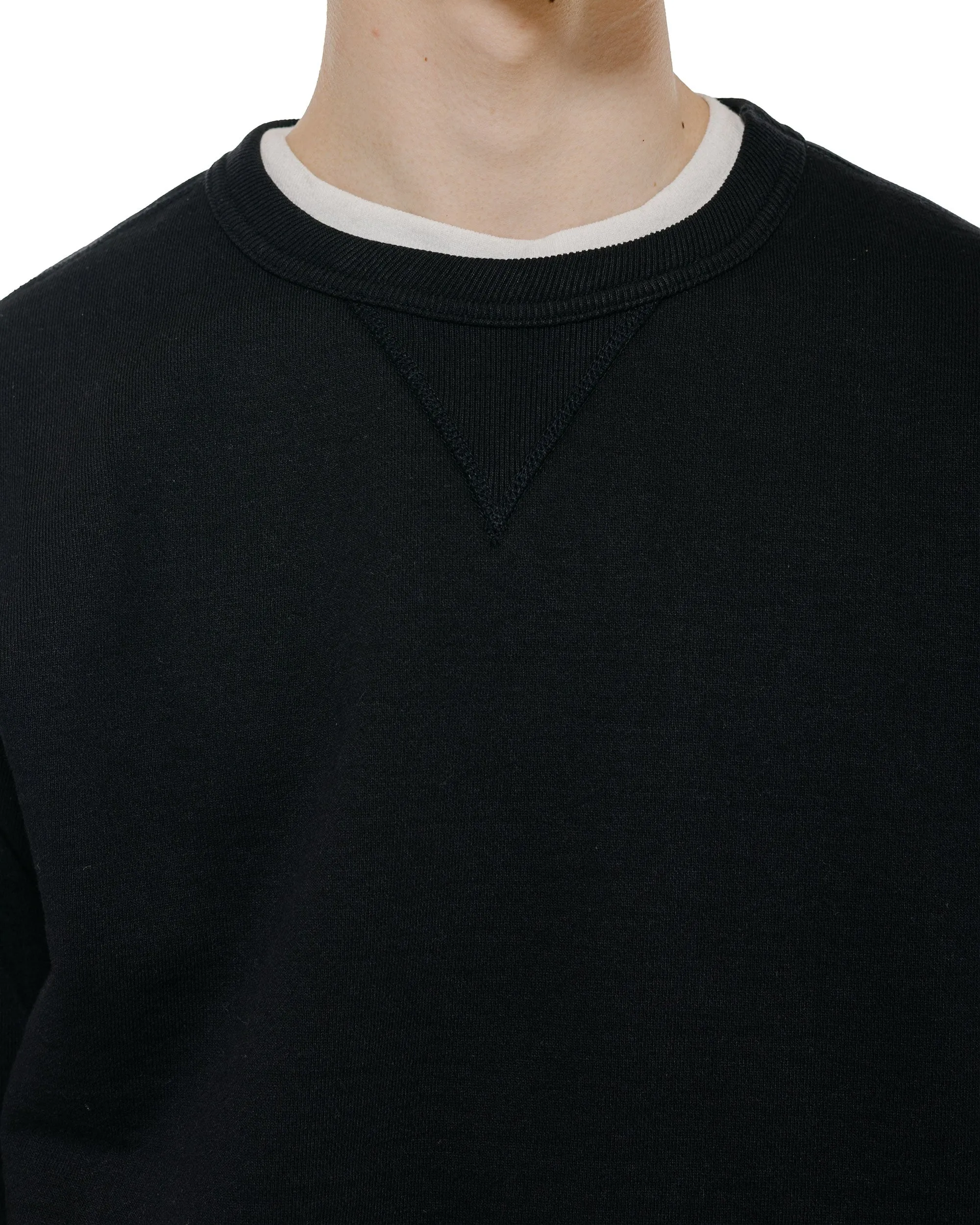 The Real McCoy's MC25104 12oz. Ball Park Crewneck Sweatshirt Black sold by Lost & Found product image thumbnail 3