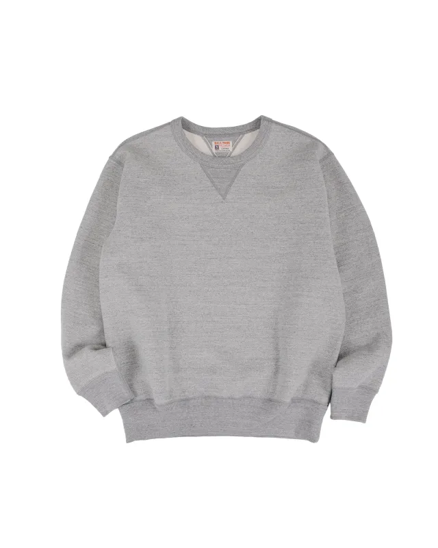 The Real McCoy's MC25104 12oz. Ball Park Crewneck Sweatshirt Medium Gray made by The Real McCoy's
