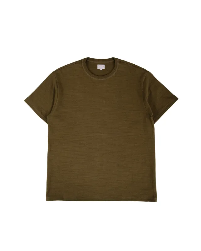 The Real McCoy's MC19010 Athletic T-Shirt / Loop-Wheel Olive made by The Real McCoy's