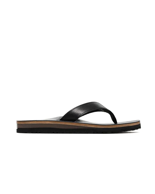 The Real McCoy's MA26014 Leather Arched Sandal Black made by The Real McCoy's