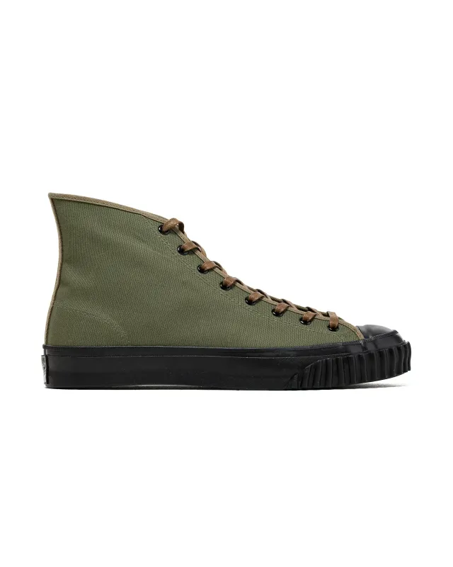 The Real McCoy's MA26006 Military Canvas Training Shoes Olive made by The Real McCoy's