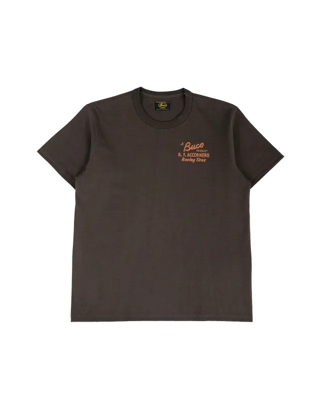 The Real McCoy's BC26007 Buco Tee / R.F. Accornero Charcoal made by The Real McCoy's