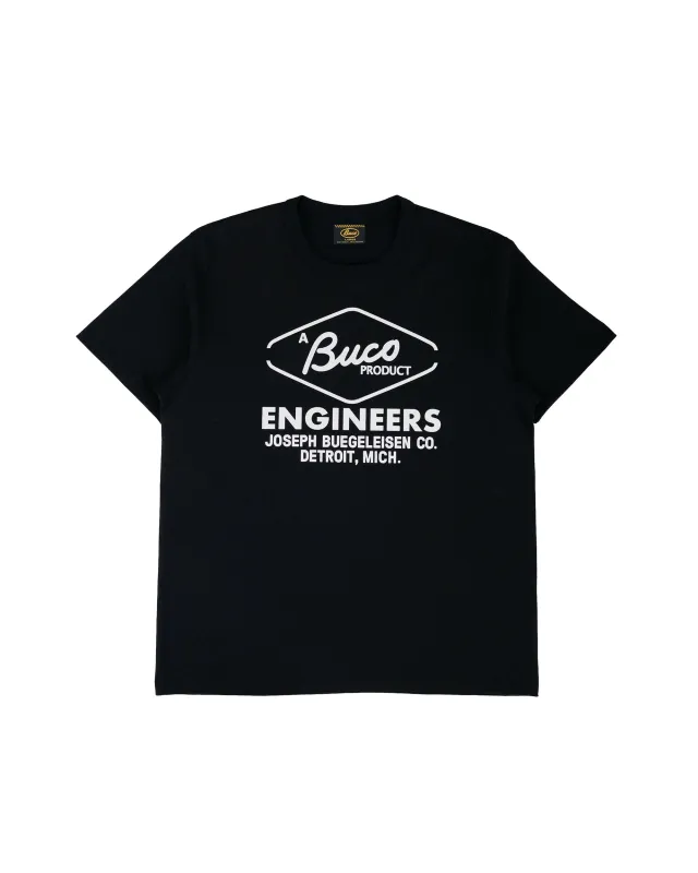 The Real McCoy's BC26001 Buco Tee / Buco Engineers Black made by The Real McCoy's