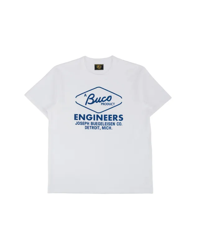 The Real McCoy's BC26001 Buco Tee / Buco Engineers White made by The Real McCoy's