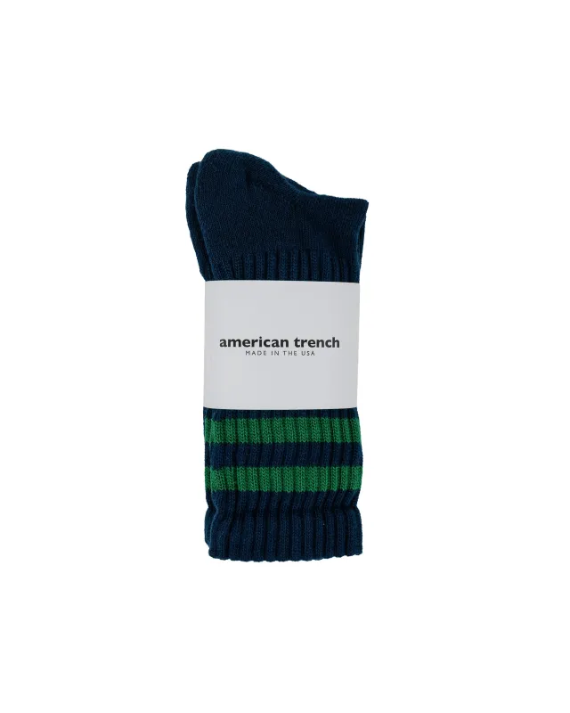 American Trench The Retro Double Stripe Navy/Kelly made by American Trench