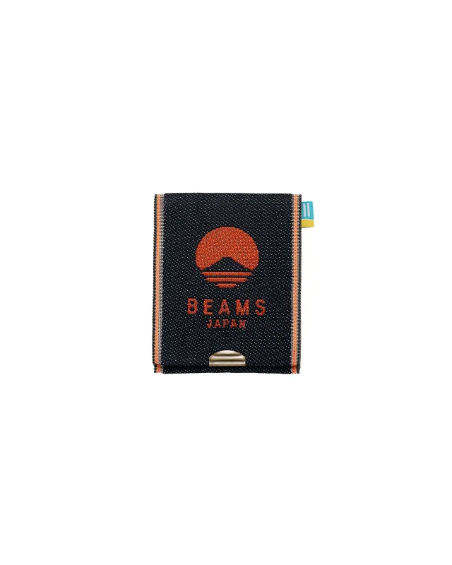 Beams Japan Takata Denim Logo Coin Purse Red made by Lost & Found