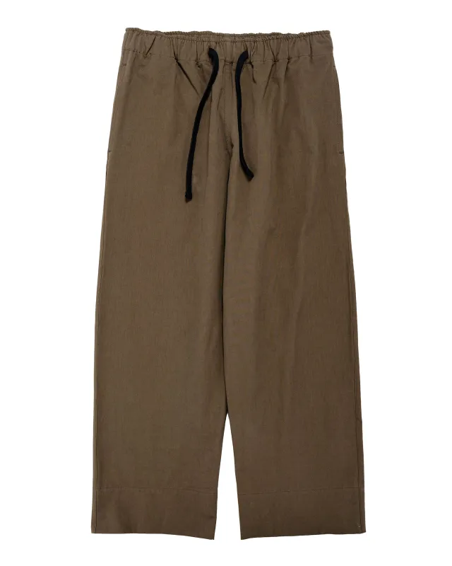 Body of Work Elm Pull-On Pant Dry Cotton Canvas Oyster made by Body of Work