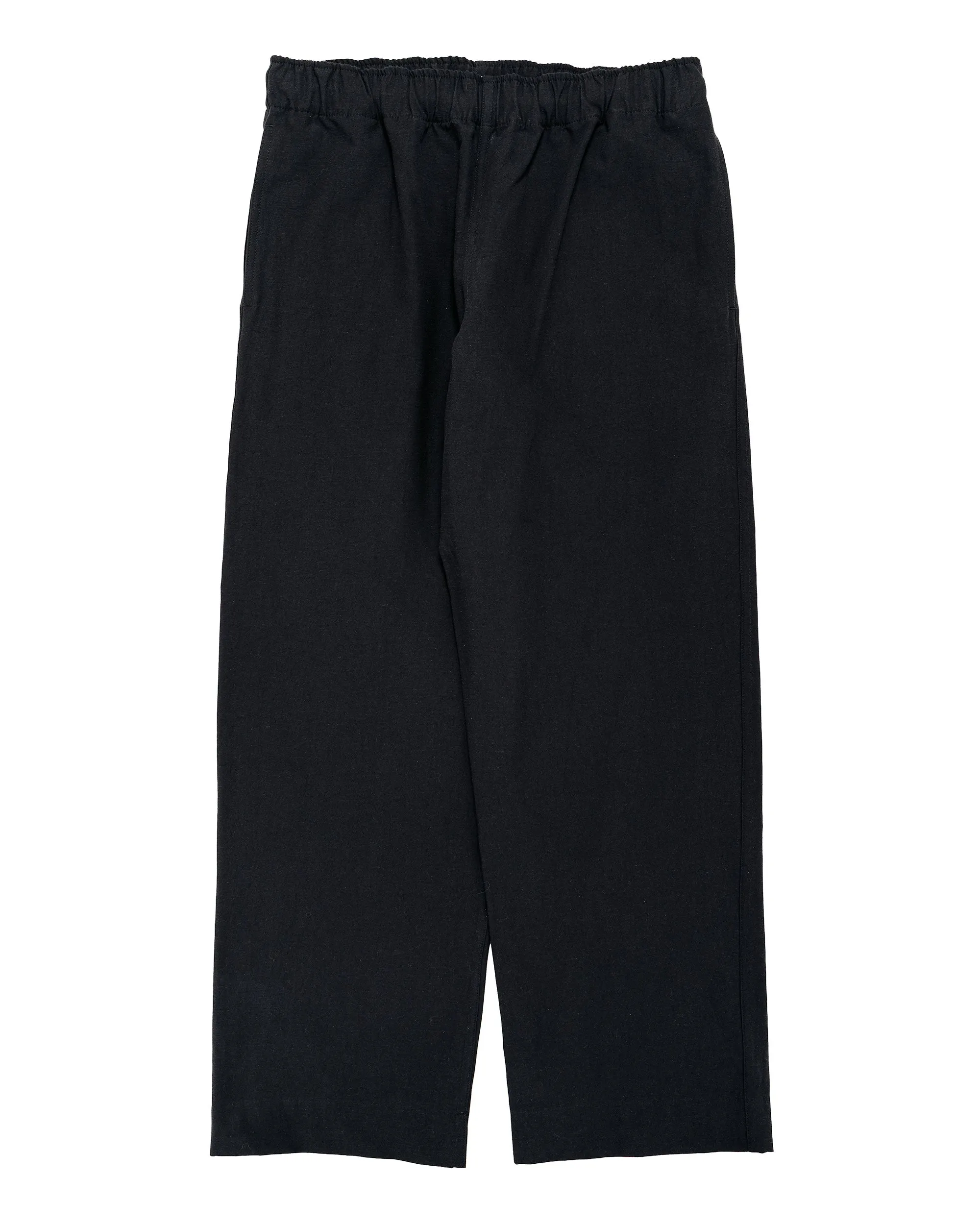 Body of Work Jasper Pull-On Pant Nep Cotton Linen Black sold by Lost & Found