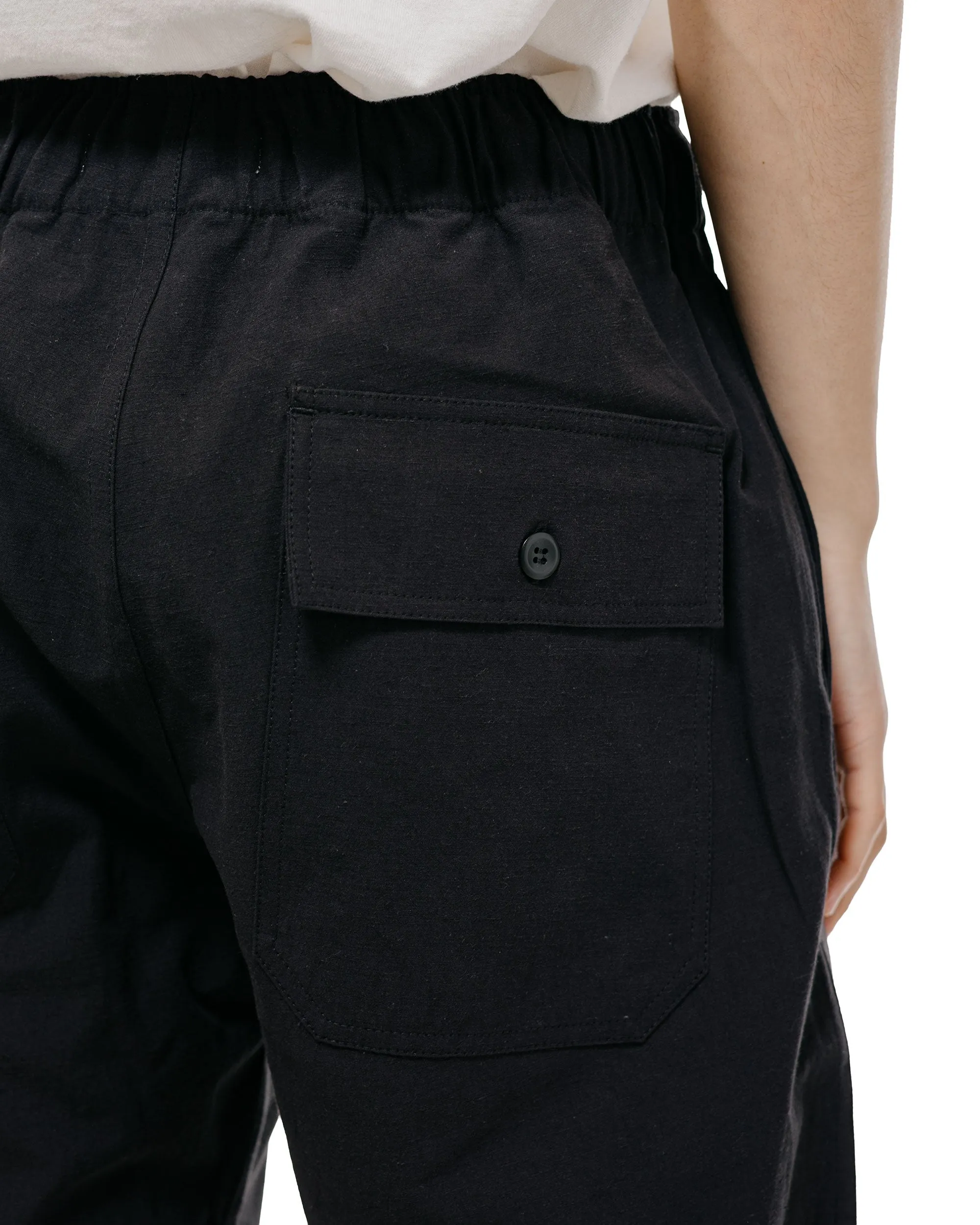 Body of Work Jasper Pull-On Pant Nep Cotton Linen Black sold by Lost & Found product image thumbnail 3