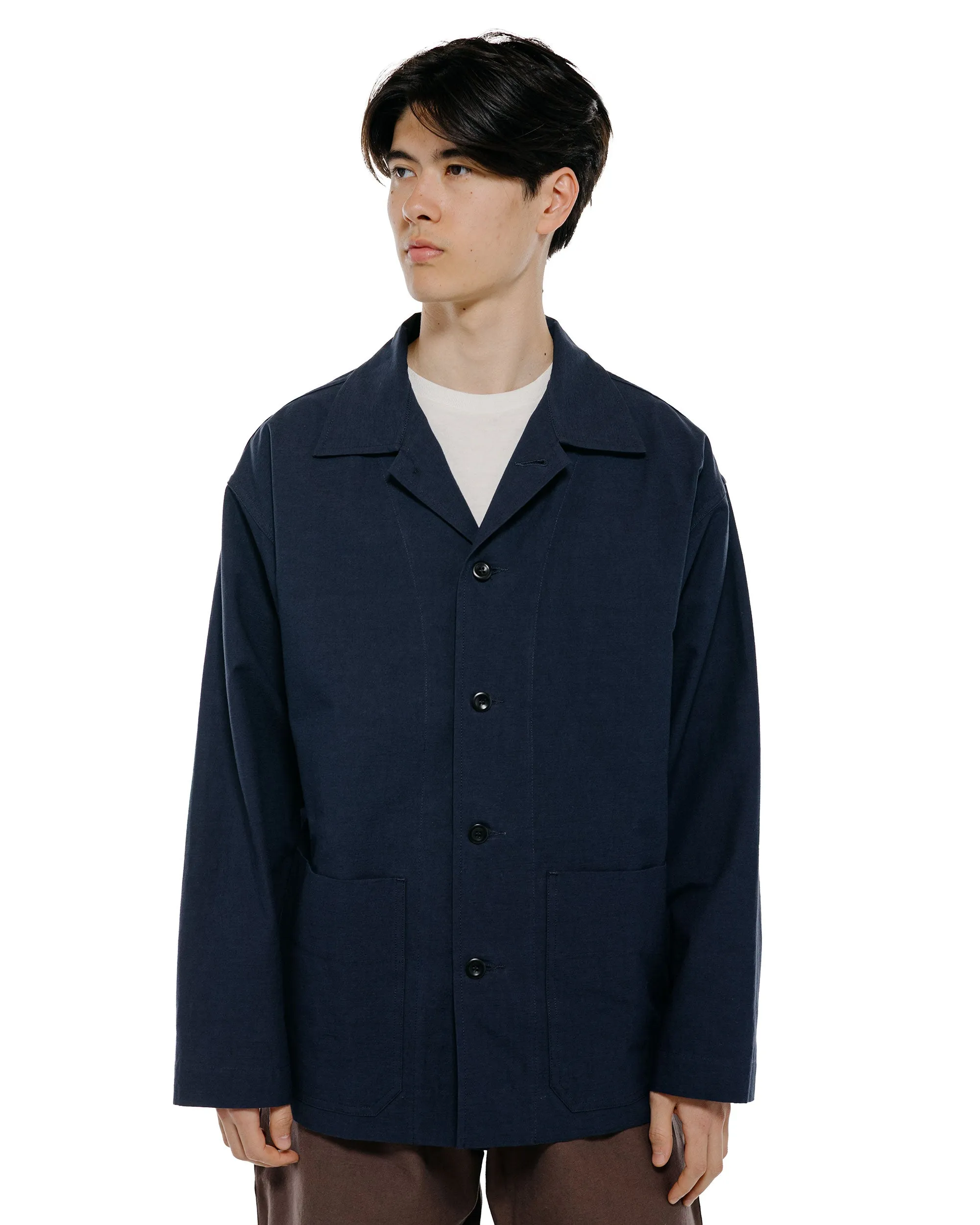 Body of Work Linden Jacket Nep Cotton Linen Navy sold by Lost & Found product image thumbnail 2