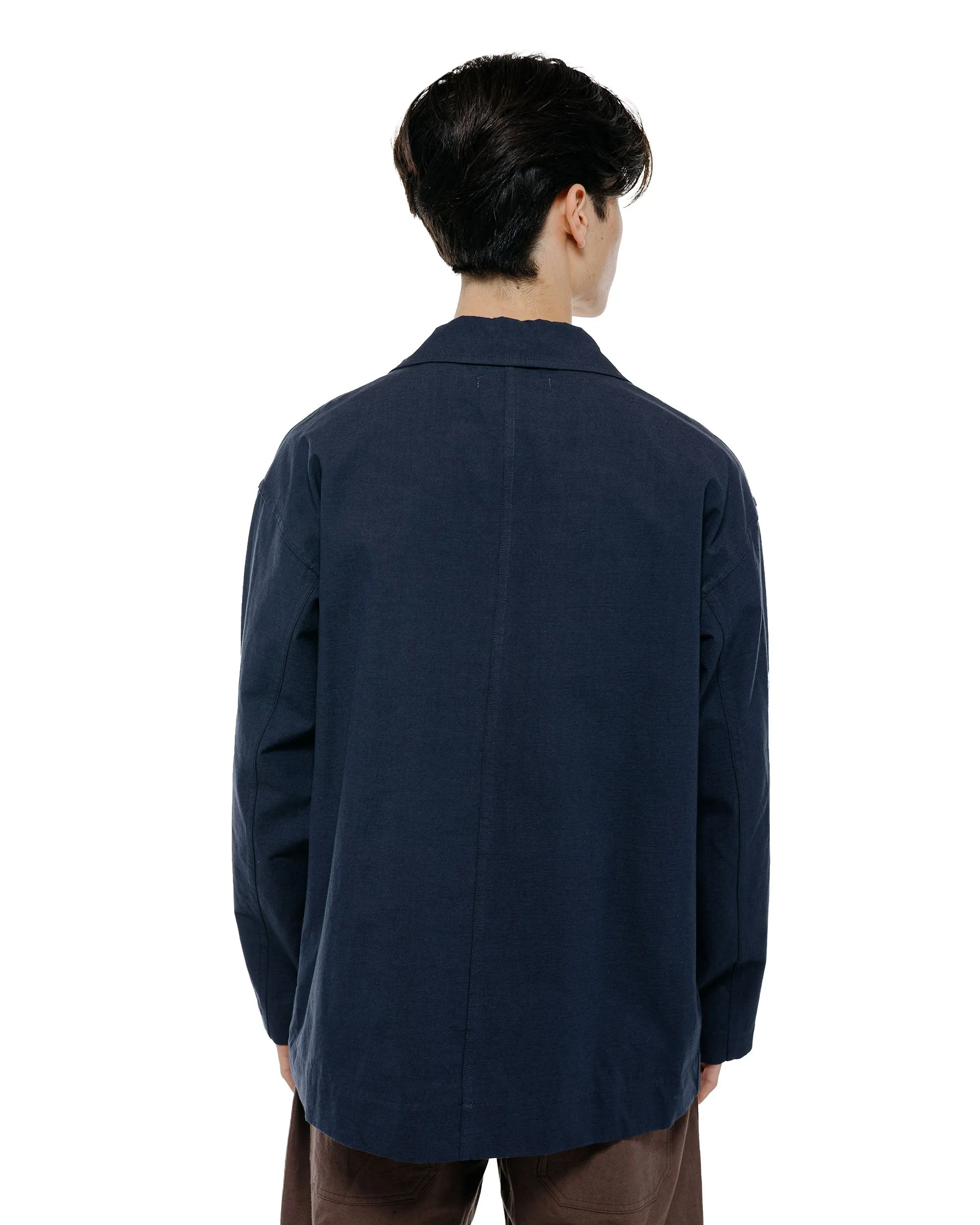 Body of Work Linden Jacket Nep Cotton Linen Navy sold by Lost & Found product image thumbnail 4