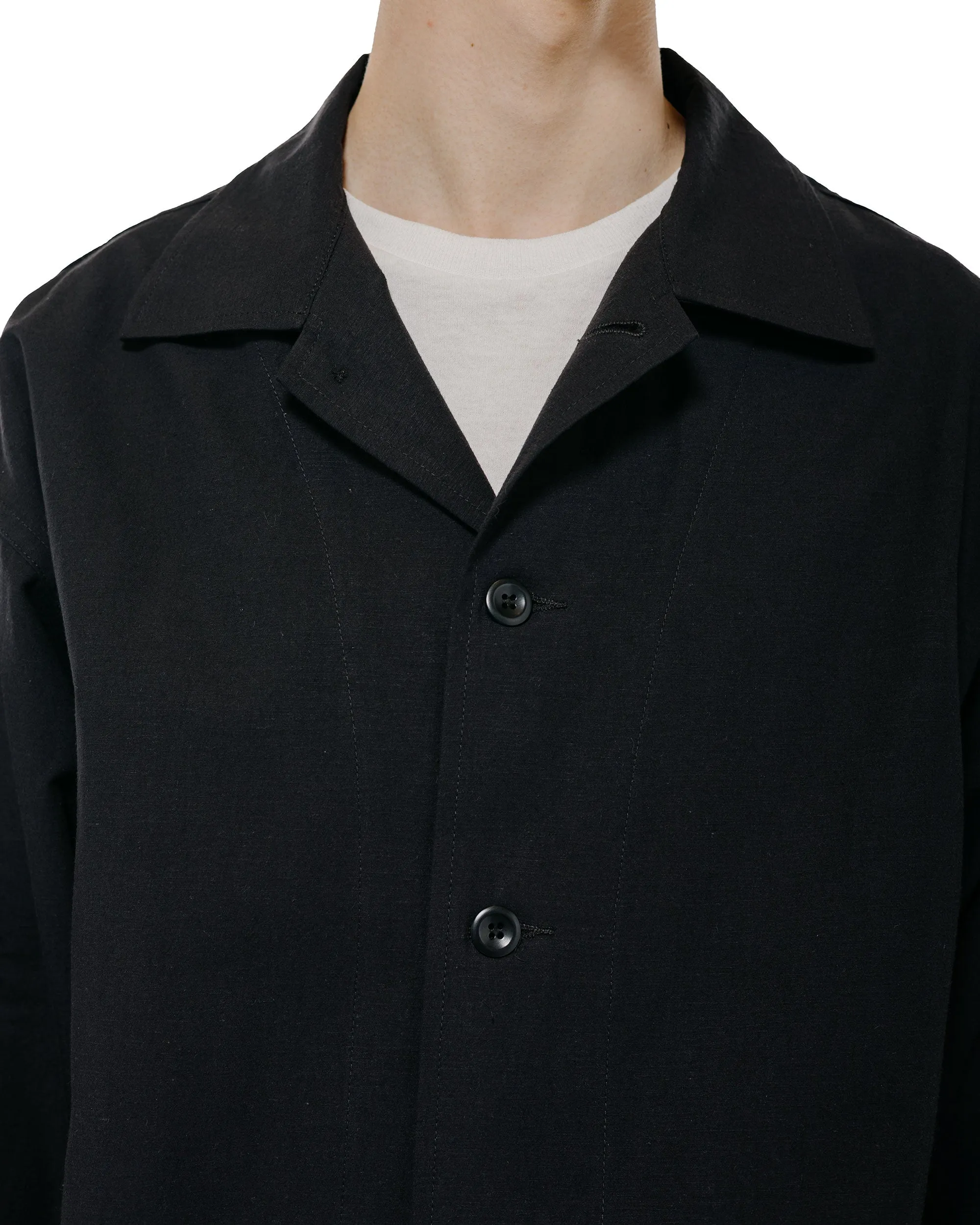 Body of Work Linden Jacket Nep Cotton Linen Black sold by Lost & Found product image thumbnail 3