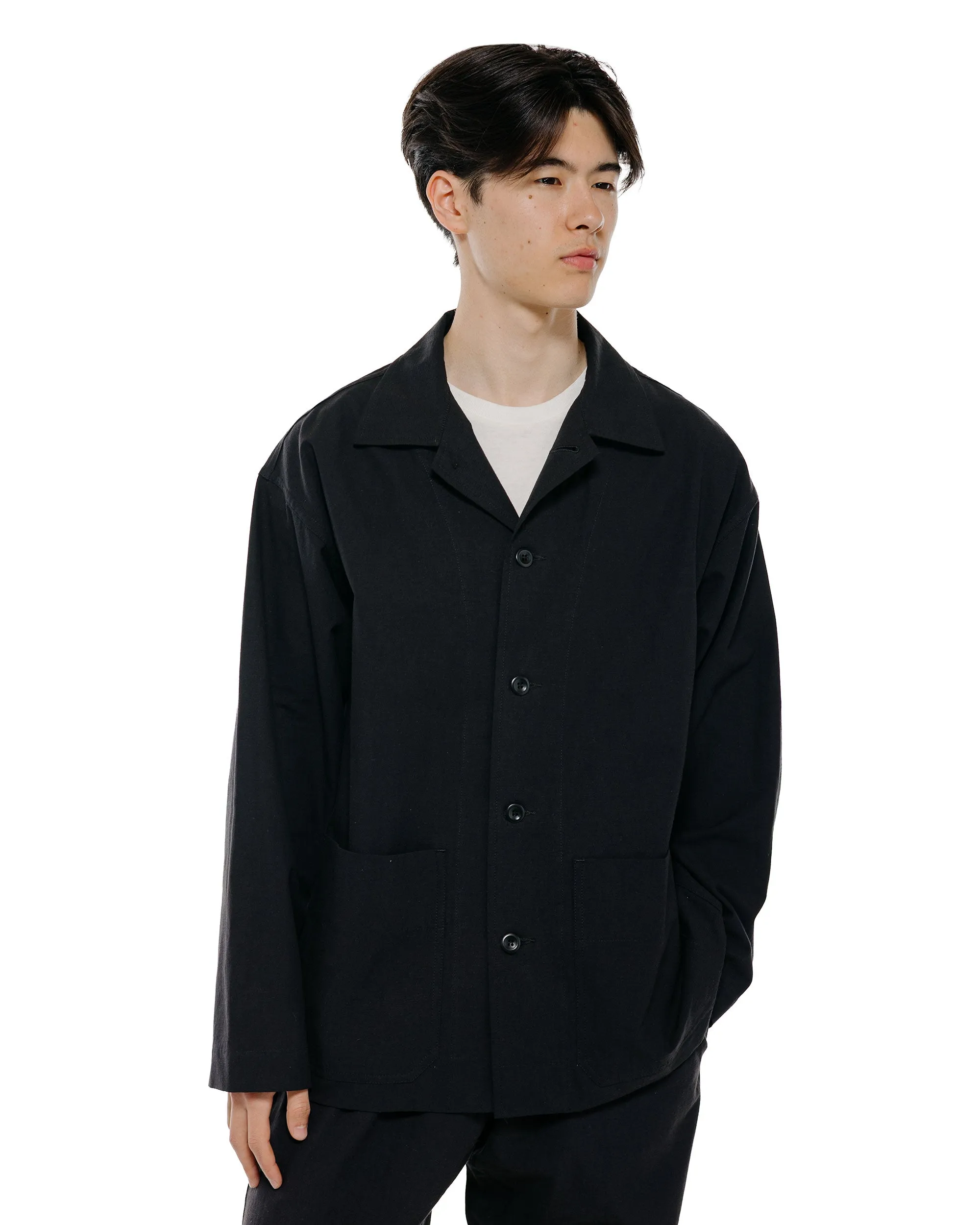 Body of Work Linden Jacket Nep Cotton Linen Black sold by Lost & Found product image thumbnail 2