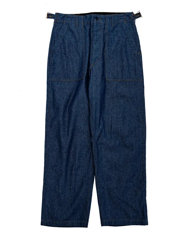 Engineered Garments Workaday Fatigue Pant Indigo Industrial 8oz Denim made by Lost & Found