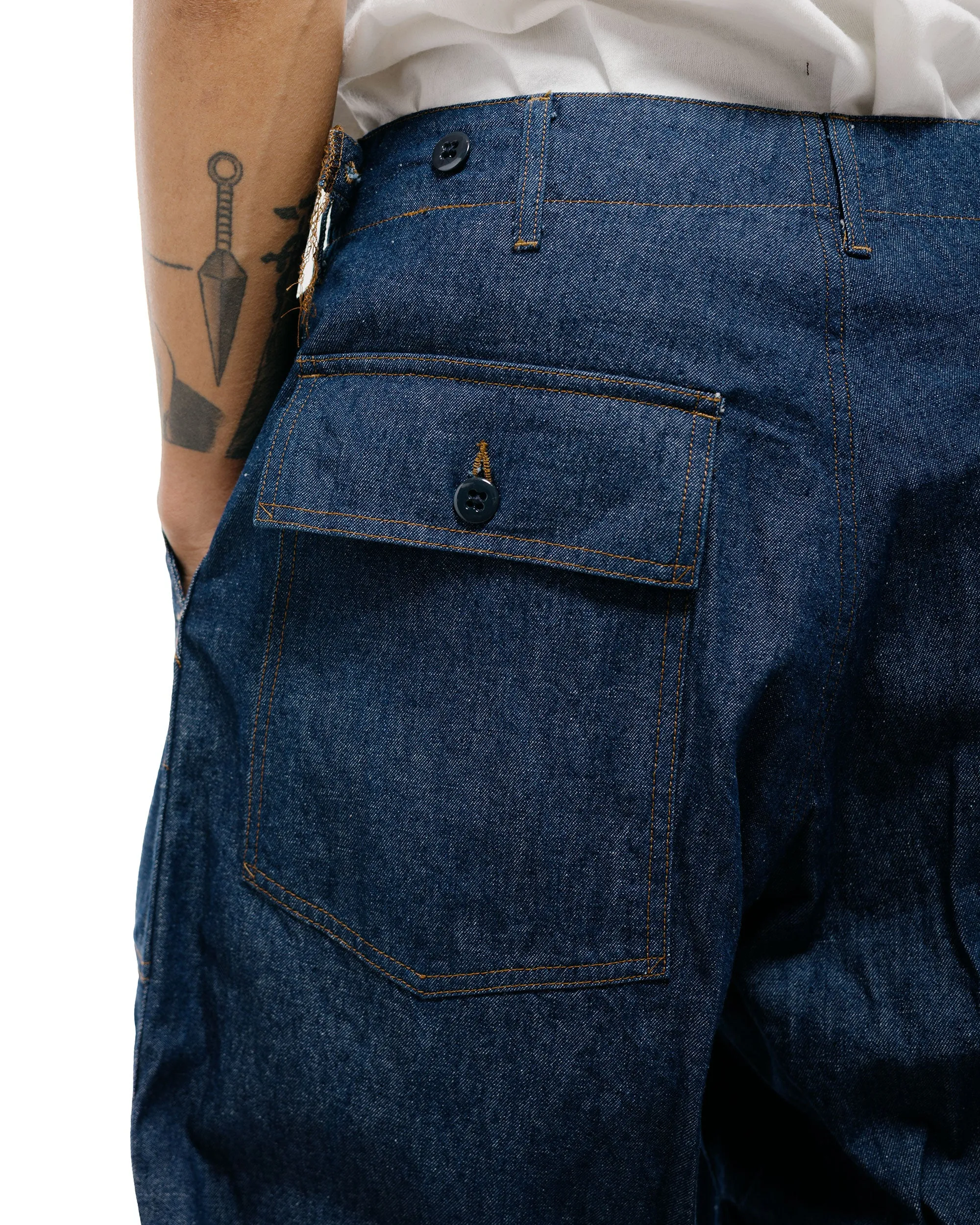 Engineered Garments Workaday Fatigue Pant Indigo Industrial 8oz Denim sold by Lost & Found product image thumbnail 3