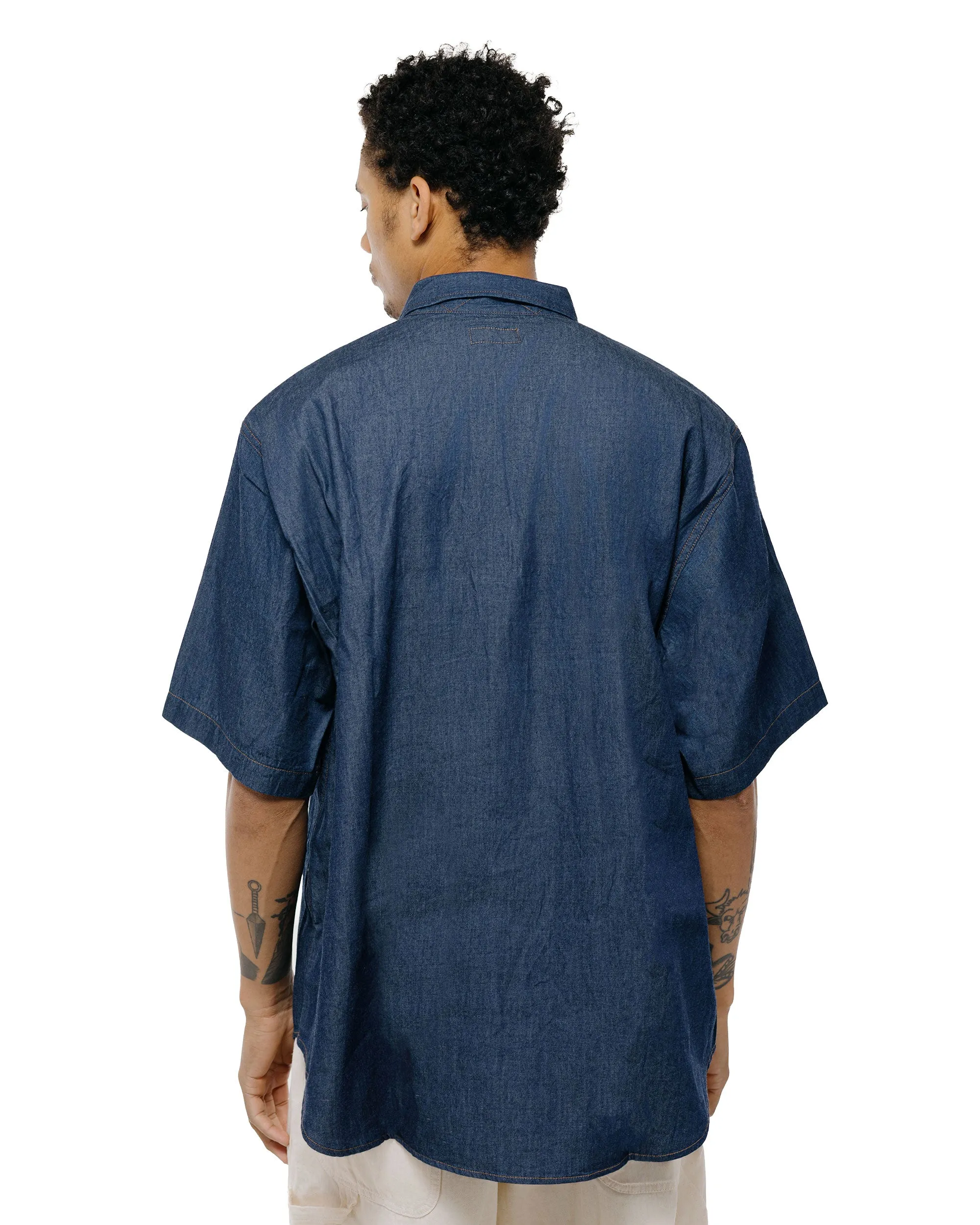 Engineered Garments Workaday Spinnaker Shirt Indigo 4.5oz Denim Shirting sold by Lost & Found product image thumbnail 4