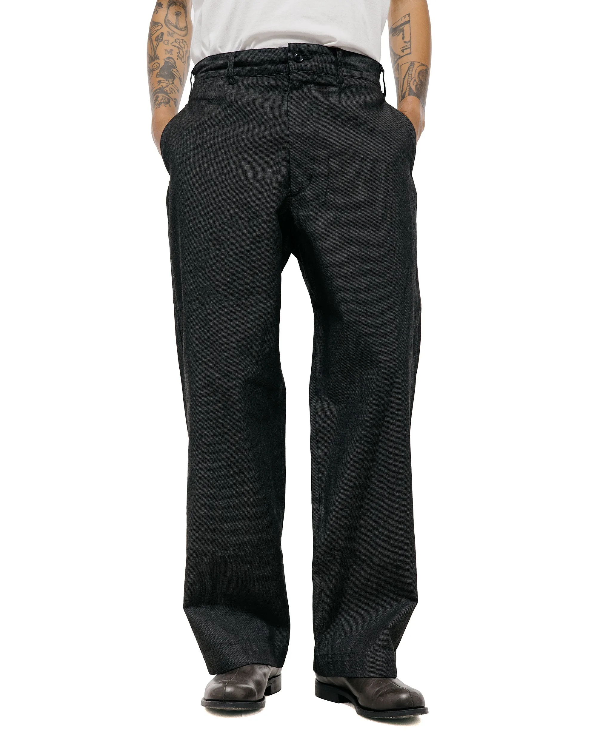 Engineered Garments Workaday Chino Pant Charcoal Cotton Heavy Oxford sold by Lost & Found product image thumbnail 2