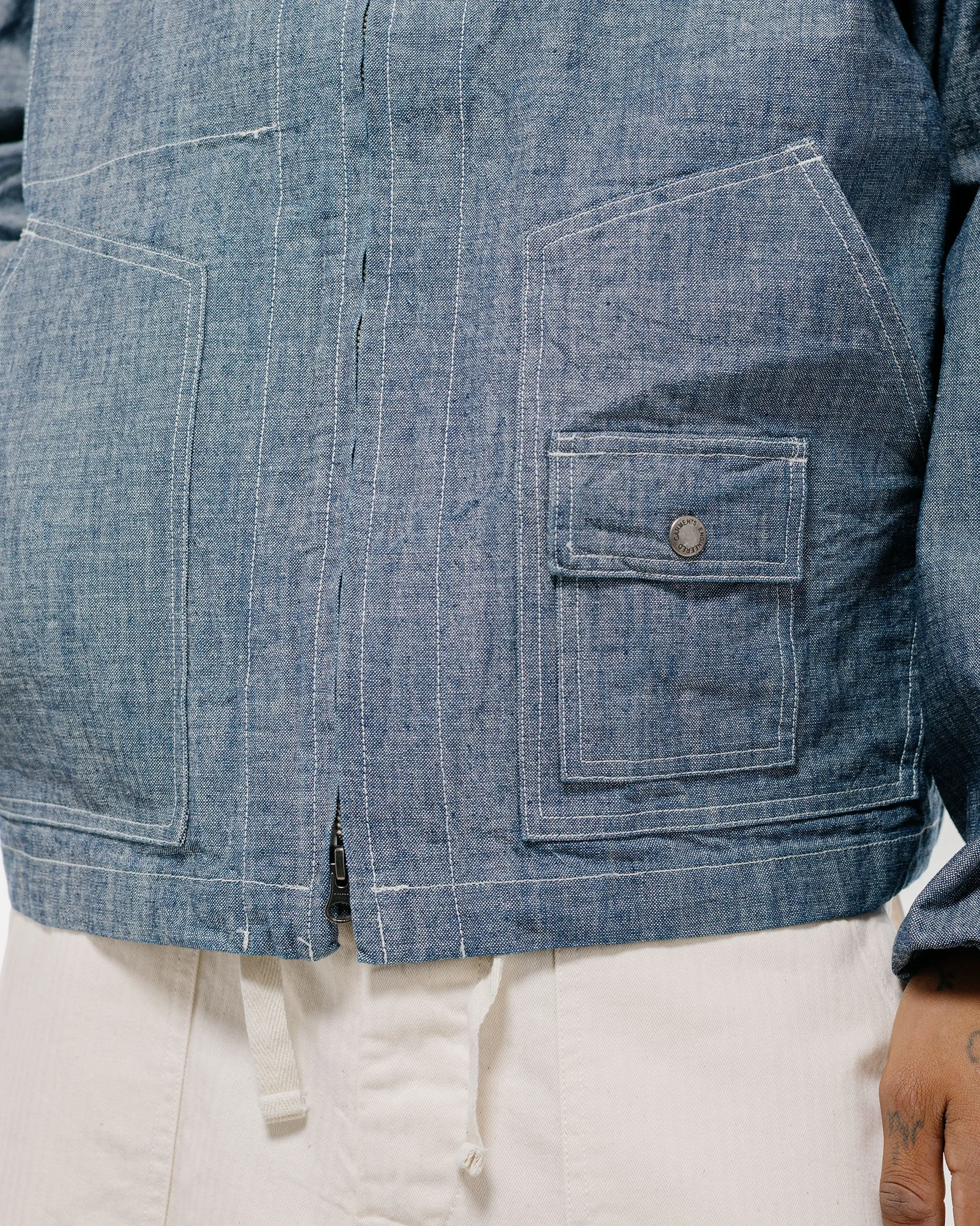 Engineered Garments Workaday Deck Parka Indigo 10oz Sea Canvas sold by Lost & Found product image thumbnail 3