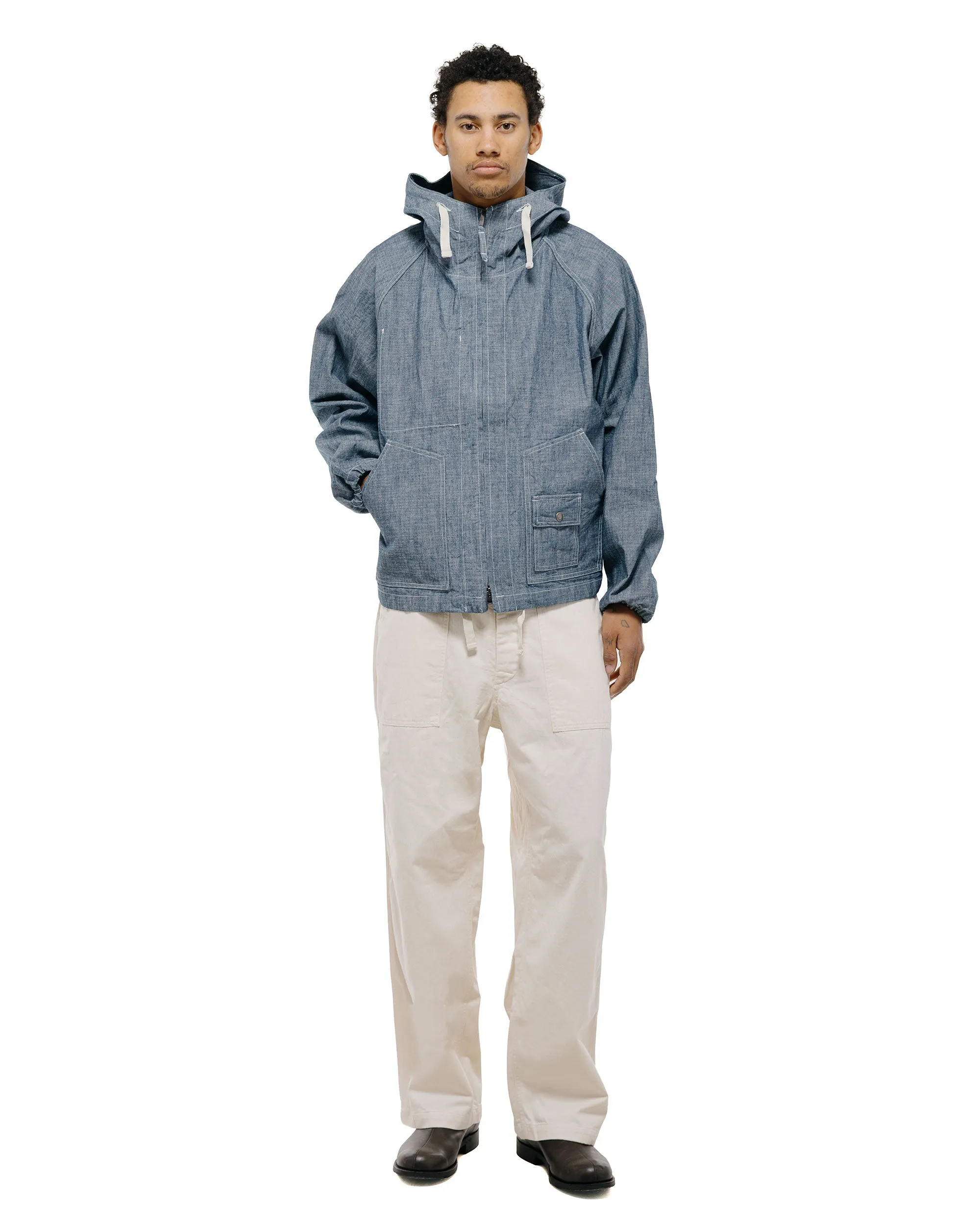Engineered Garments Workaday Deck Parka Indigo 10oz Sea Canvas sold by Lost & Found product image thumbnail 5
