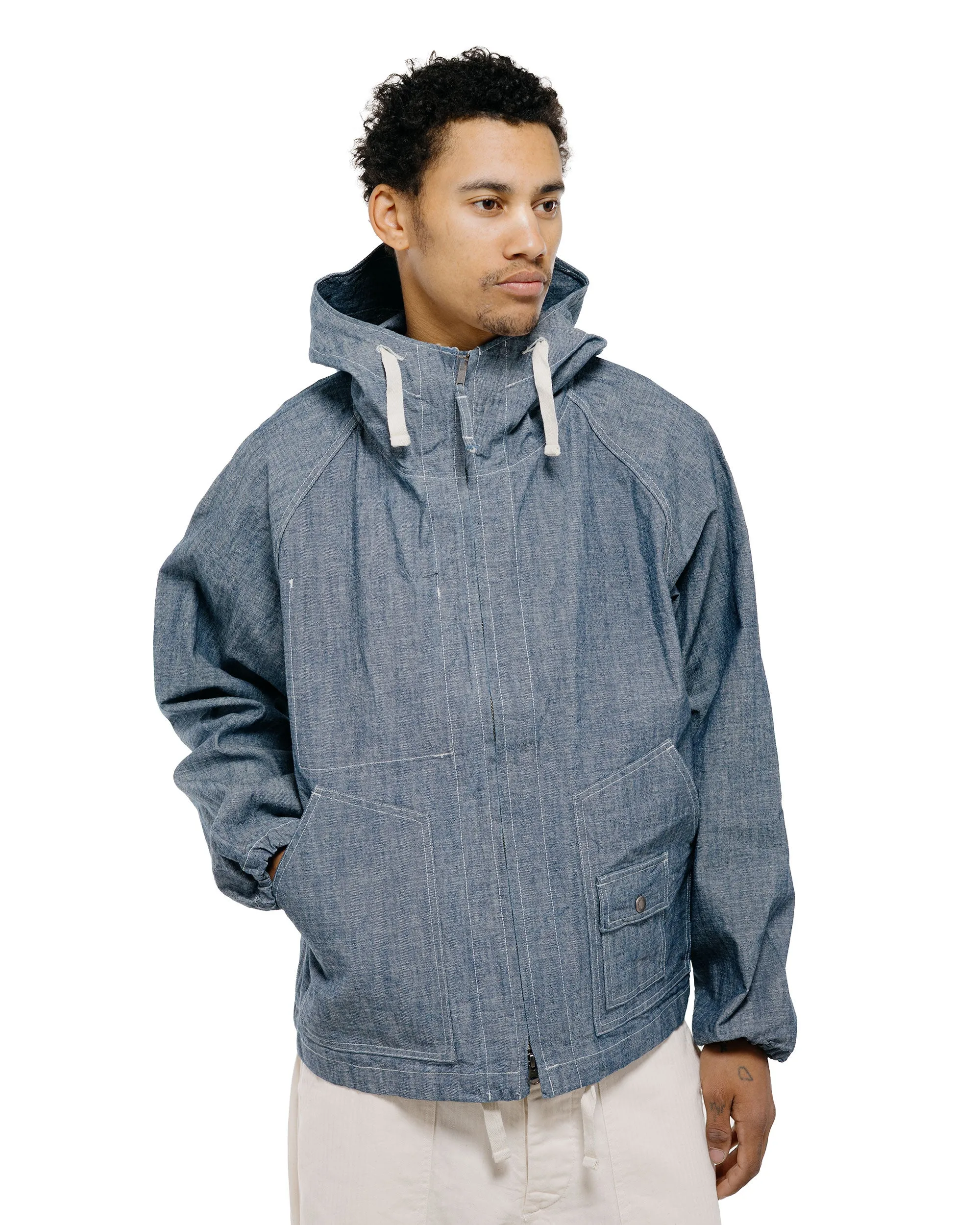 Engineered Garments Workaday Deck Parka Indigo 10oz Sea Canvas sold by Lost & Found product image thumbnail 2