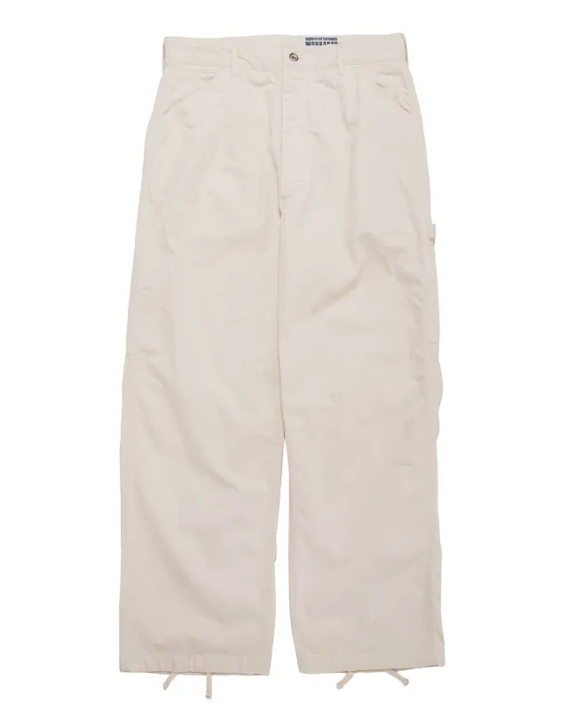 Engineered Garments Workaday Painter Pant Natural 7oz Cotton HB Twill made by Lost & Found