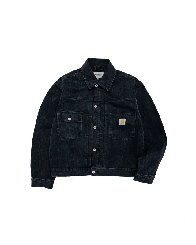 Carhartt W.I.P. Belmar Jacket Snake Camo/Black Heavy Stone Wash made by Carhartt