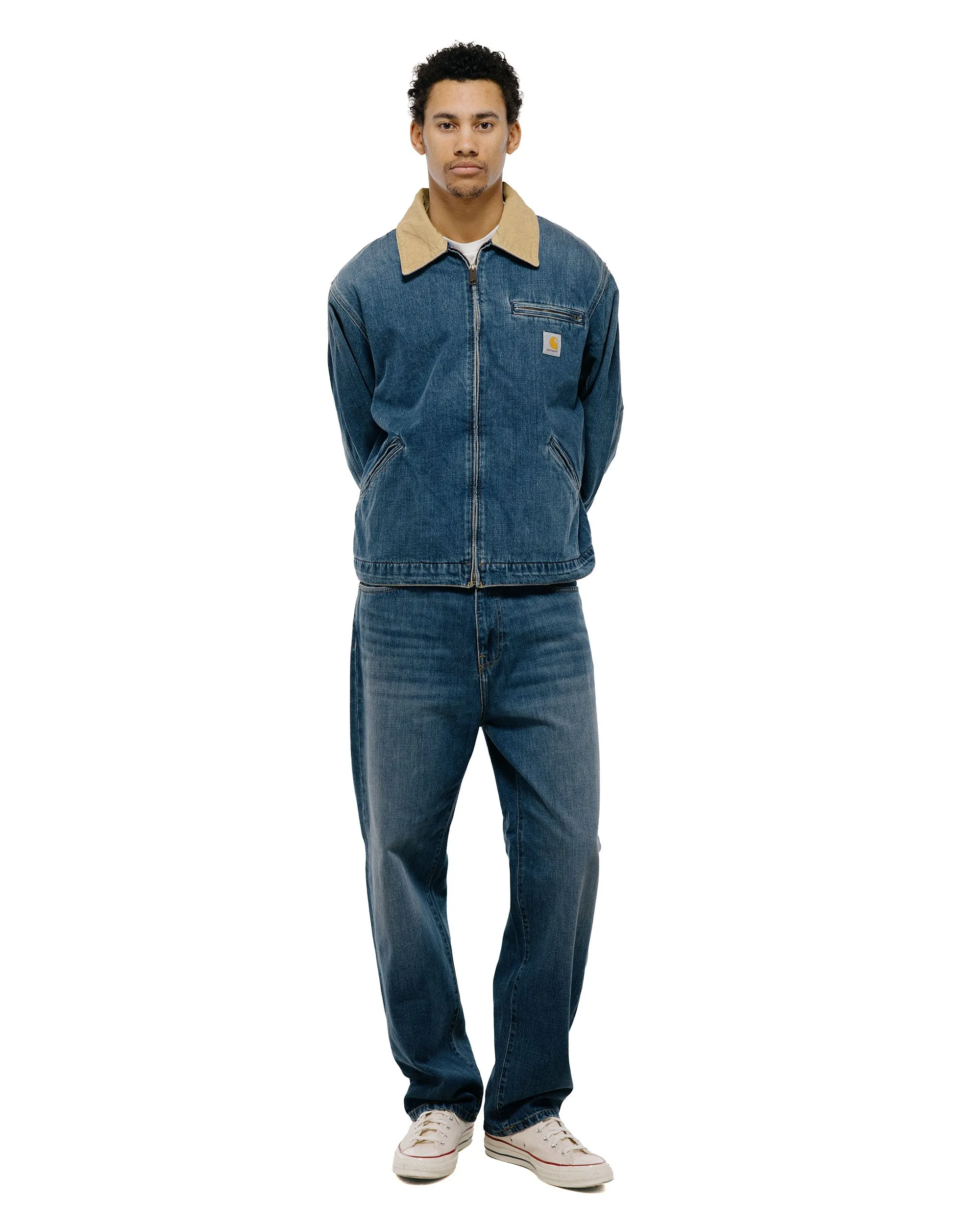 Carhartt W.I.P. OG Detroit Jacket Blue/Dusty H Brown Dark Used Wash sold by Lost & Found product image thumbnail 5