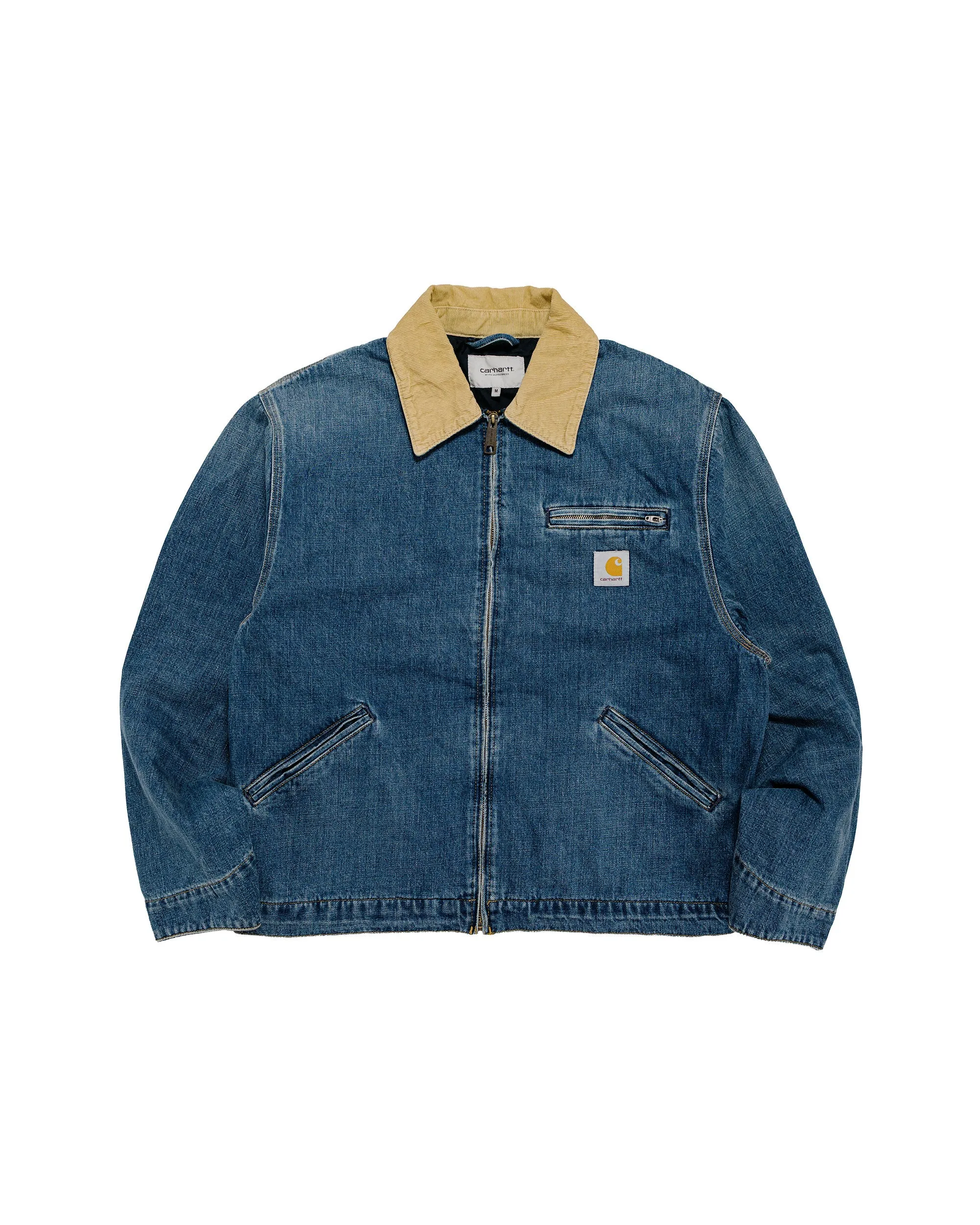 Carhartt W.I.P. OG Detroit Jacket Blue/Dusty H Brown Dark Used Wash sold by Lost & Found