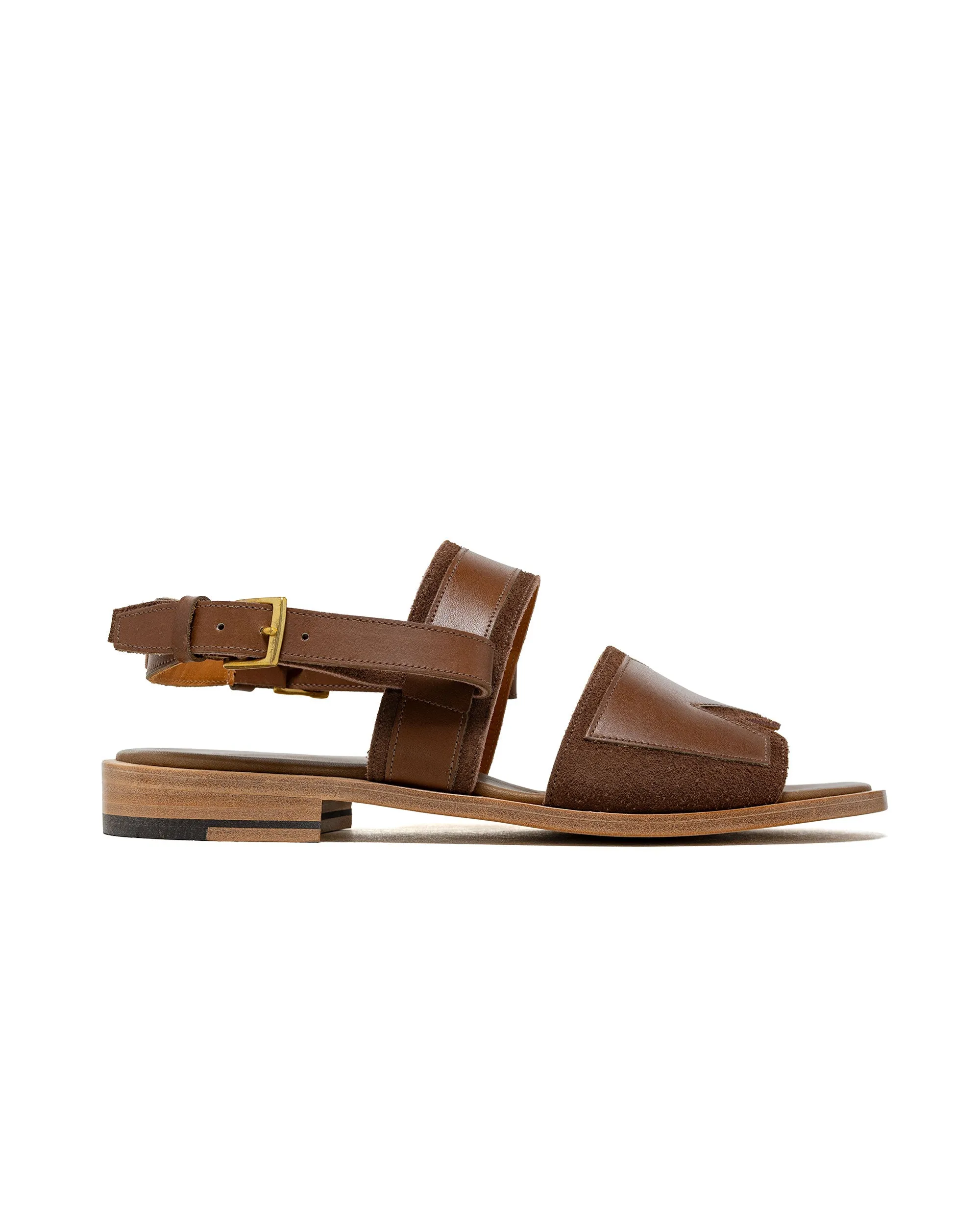NICENESS Ballard Leather Sandals Brown sold by Lost & Found
