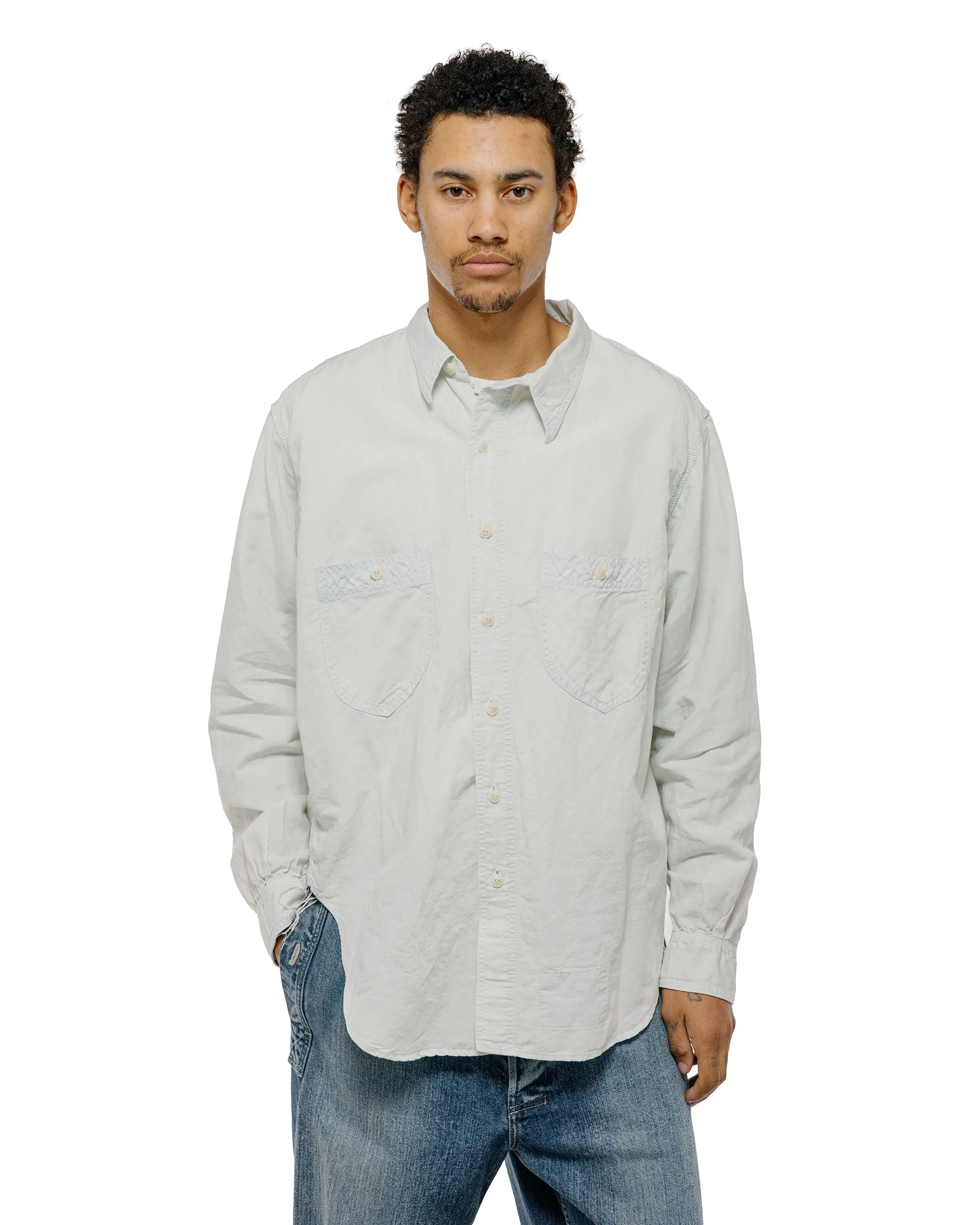 NICENESS Elmes Articulated Shirt Ice Blue sold by Lost & Found product image thumbnail 2