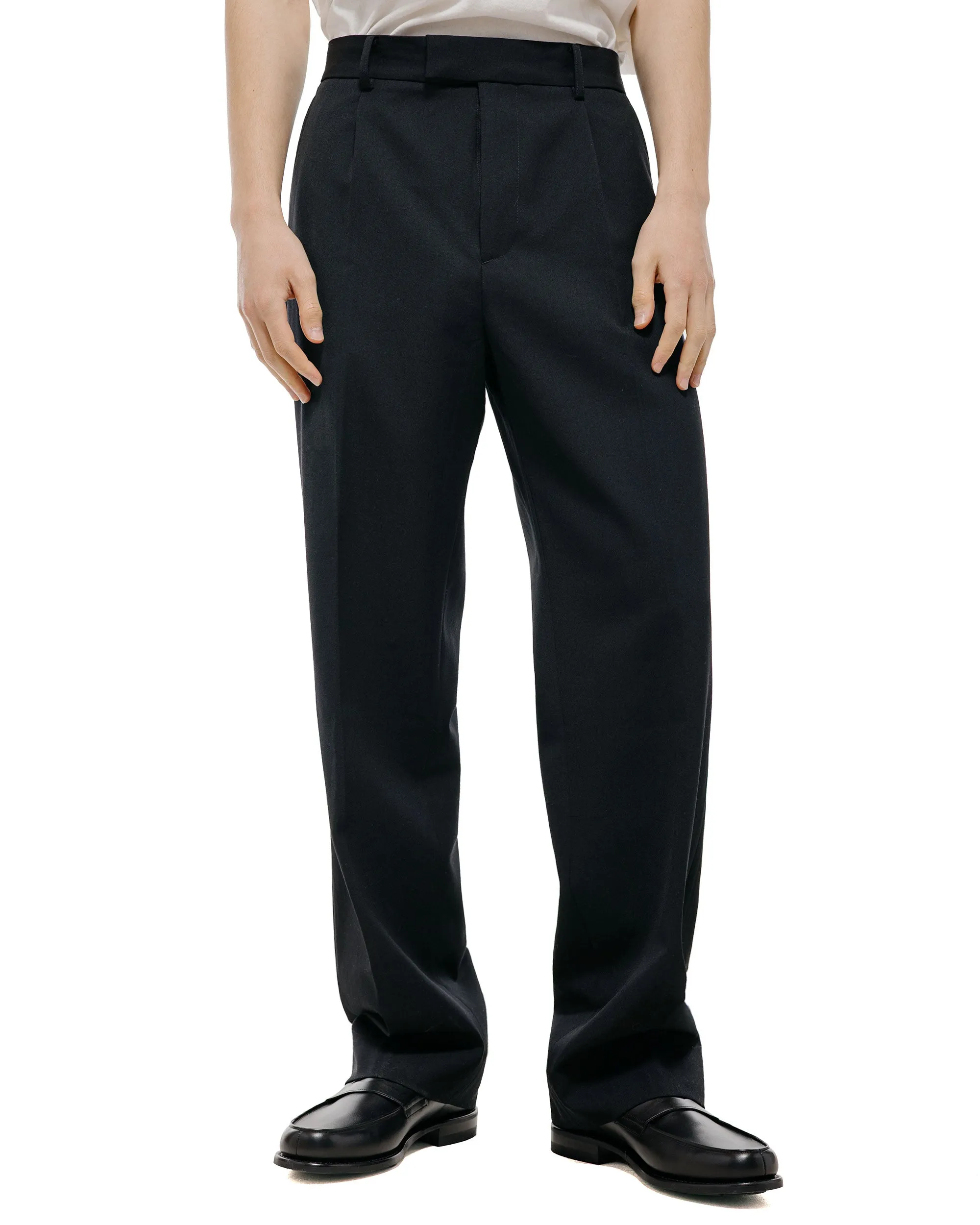 TTT MSW Wool Straight Slacks Black sold by Lost & Found product image thumbnail 2