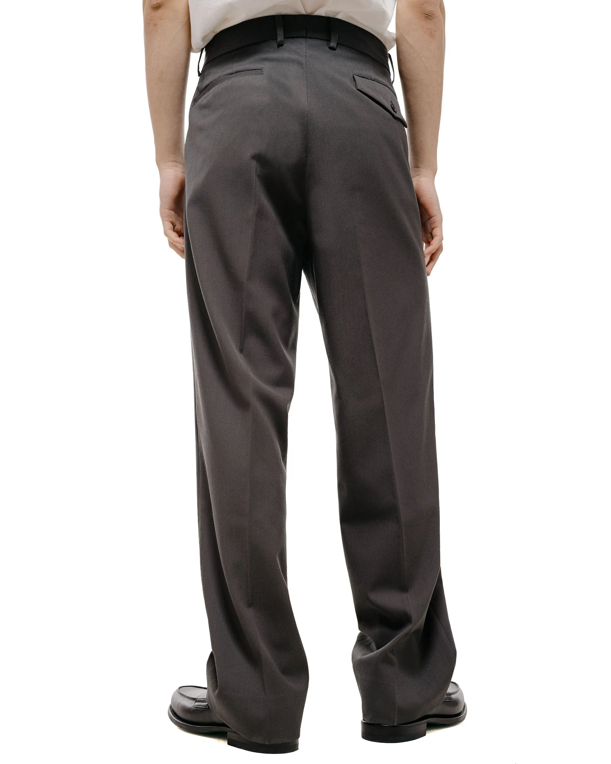 TTT MSW Wool Straight Slacks Charcoal Grey sold by Lost & Found product image thumbnail 4
