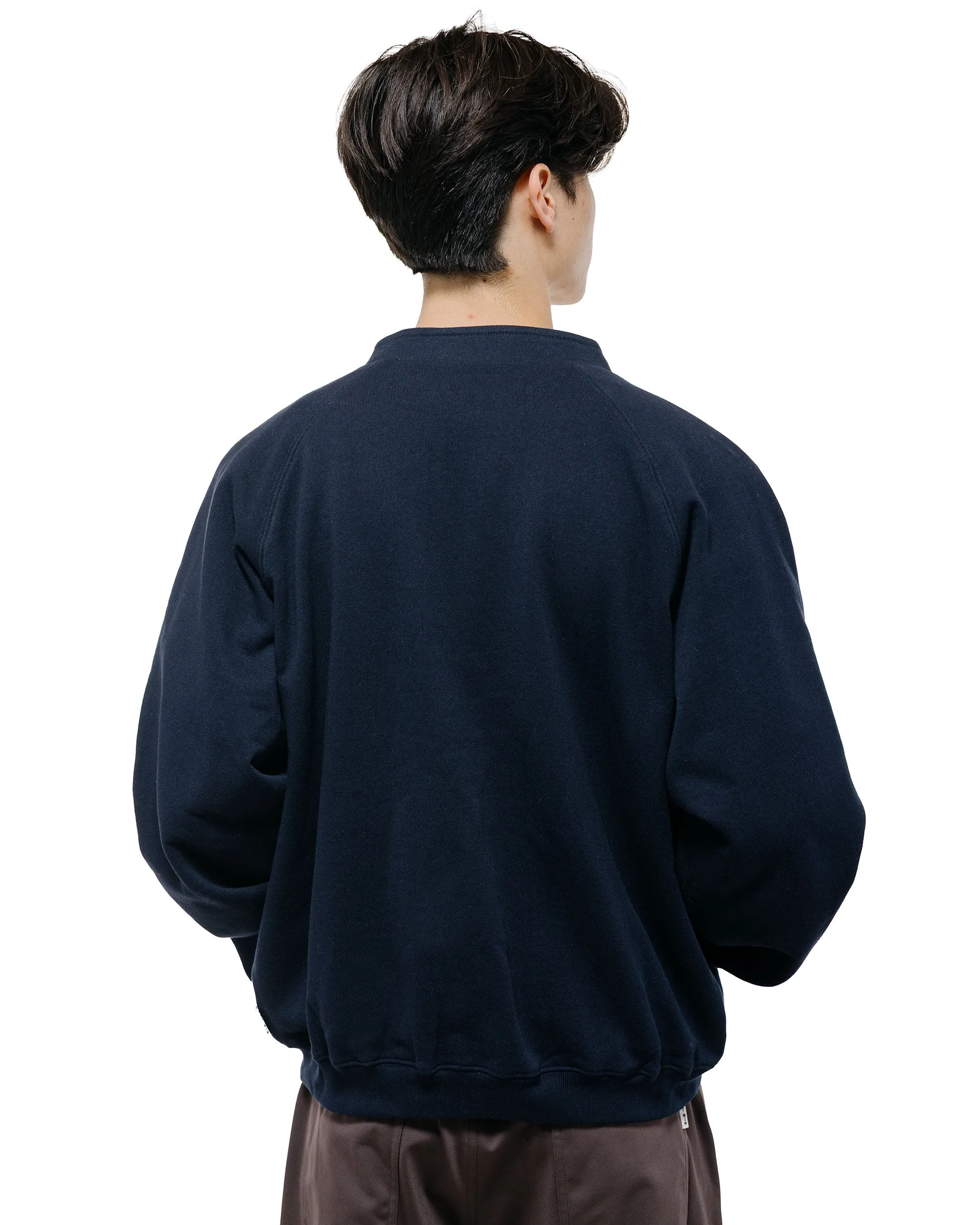 TTT MSW Zip Up Crew Neck Sweat Navy sold by Lost & Found product image thumbnail 4