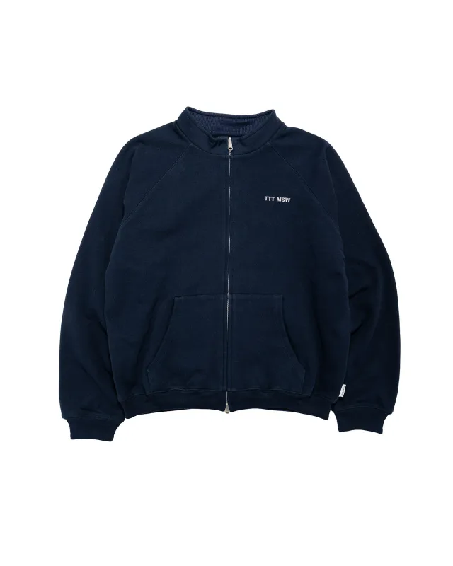 TTT MSW Zip Up Crew Neck Sweat Navy made by Lost & Found