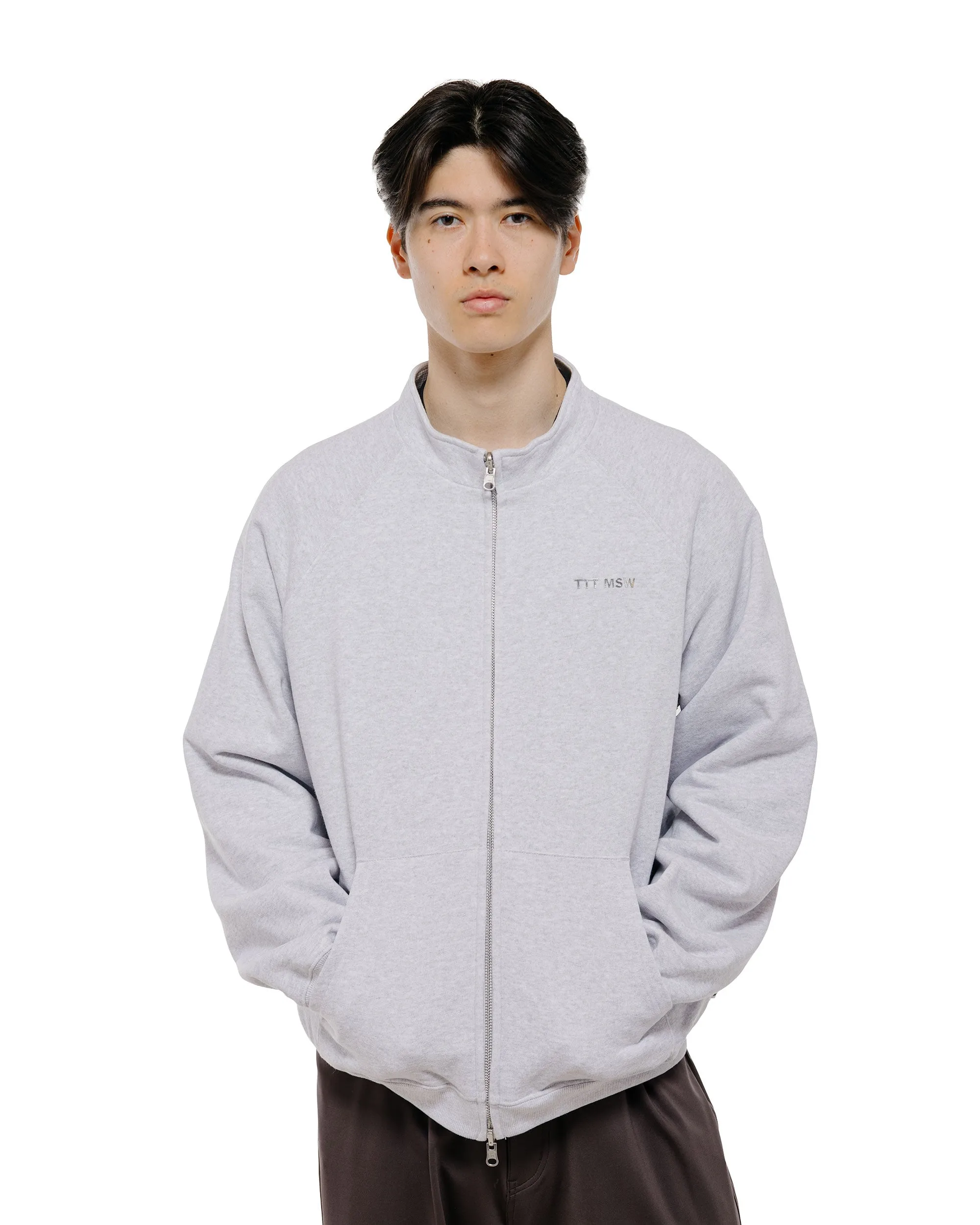 TTT MSW Zip Up Crew Neck Sweat Ash sold by Lost & Found product image thumbnail 2