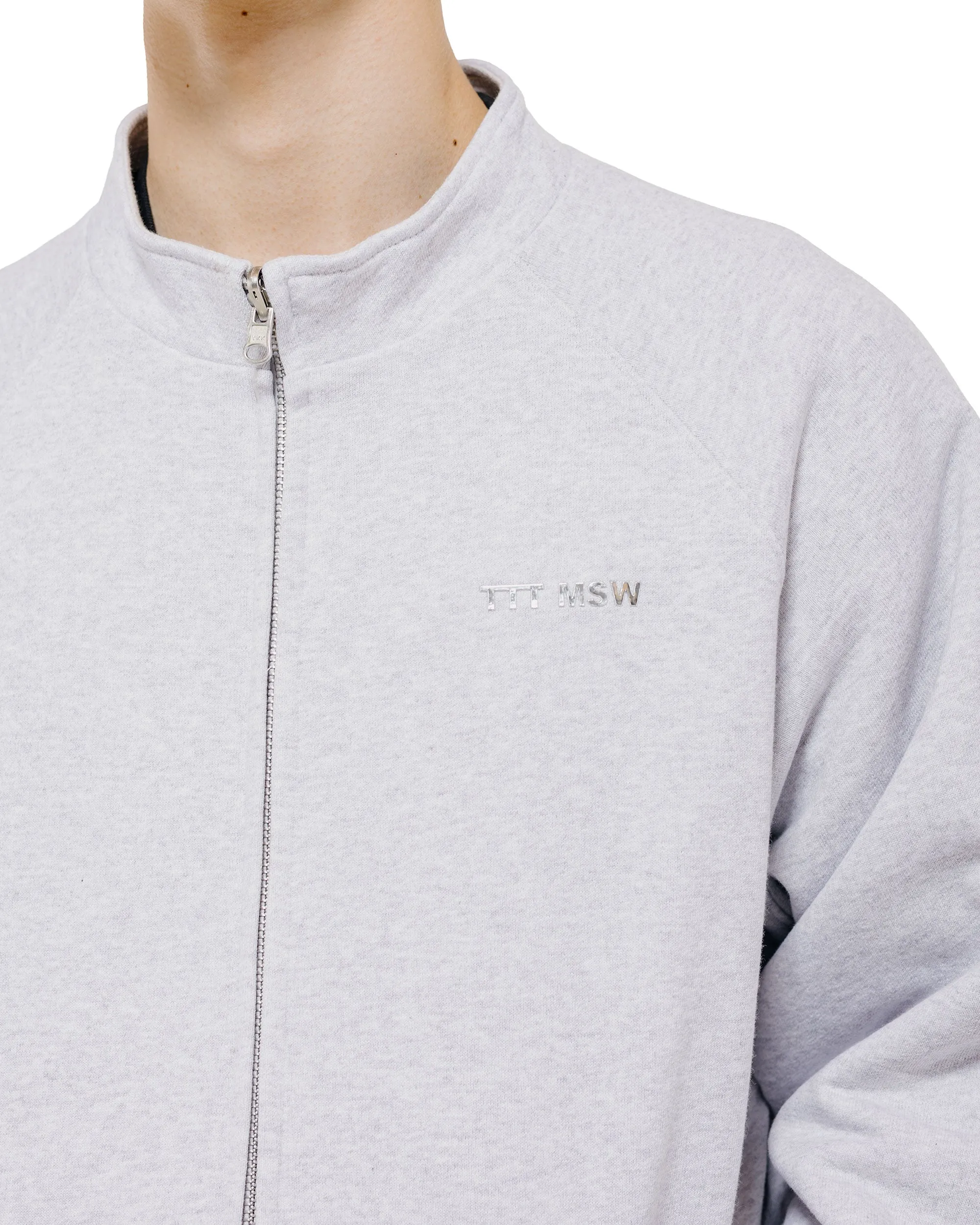 TTT MSW Zip Up Crew Neck Sweat Ash sold by Lost & Found product image thumbnail 3