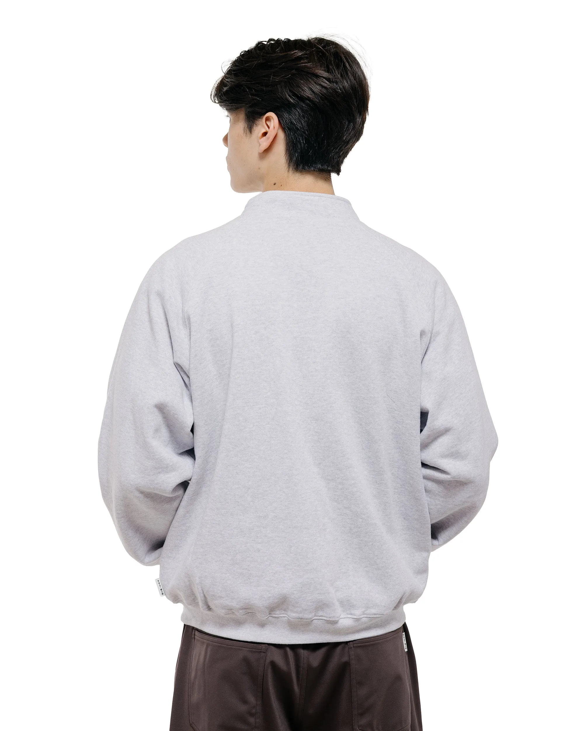 TTT MSW Zip Up Crew Neck Sweat Ash sold by Lost & Found product image thumbnail 4